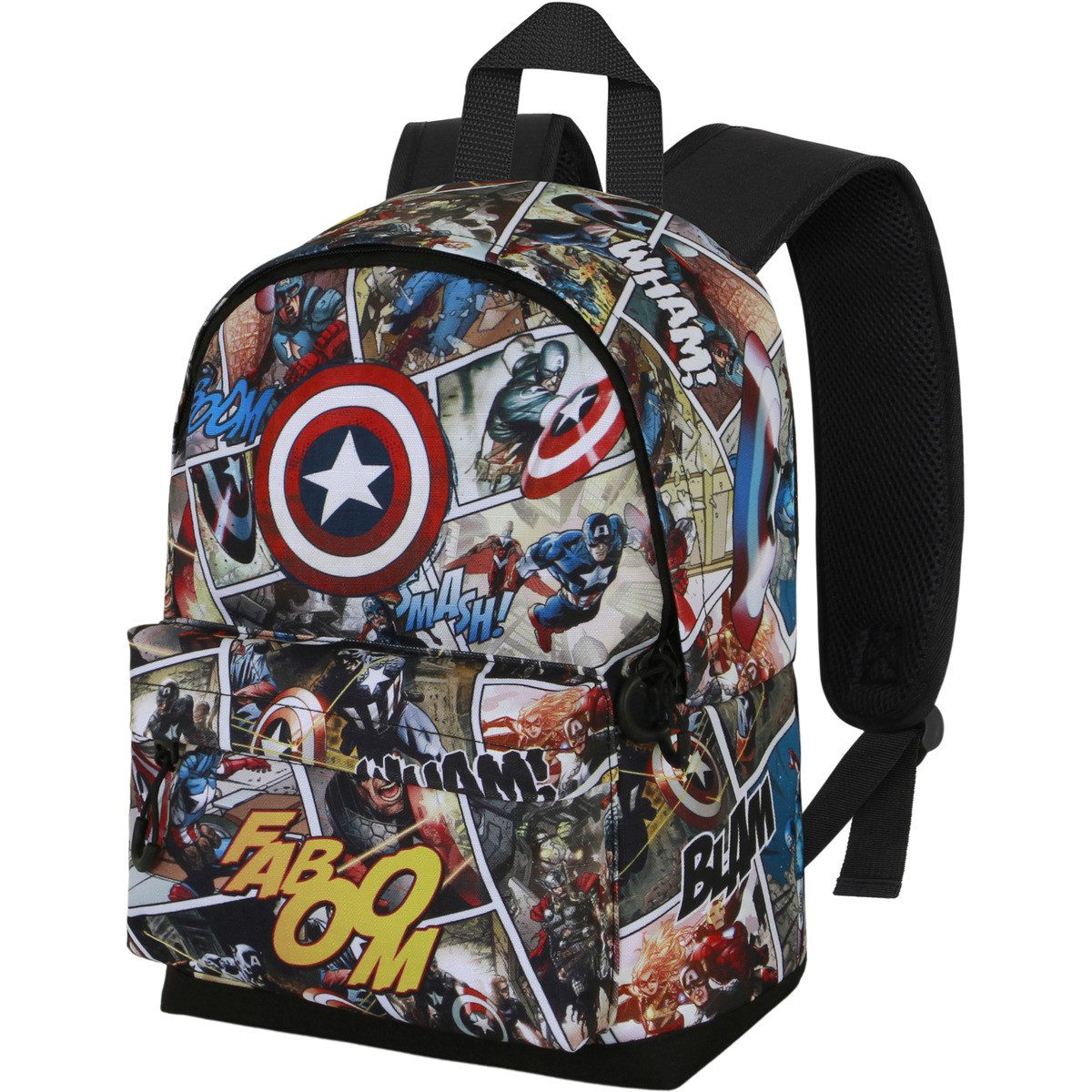 MARVEL Kinderrucksack Captain America Comic-Small FAN HS Unisex Kinder