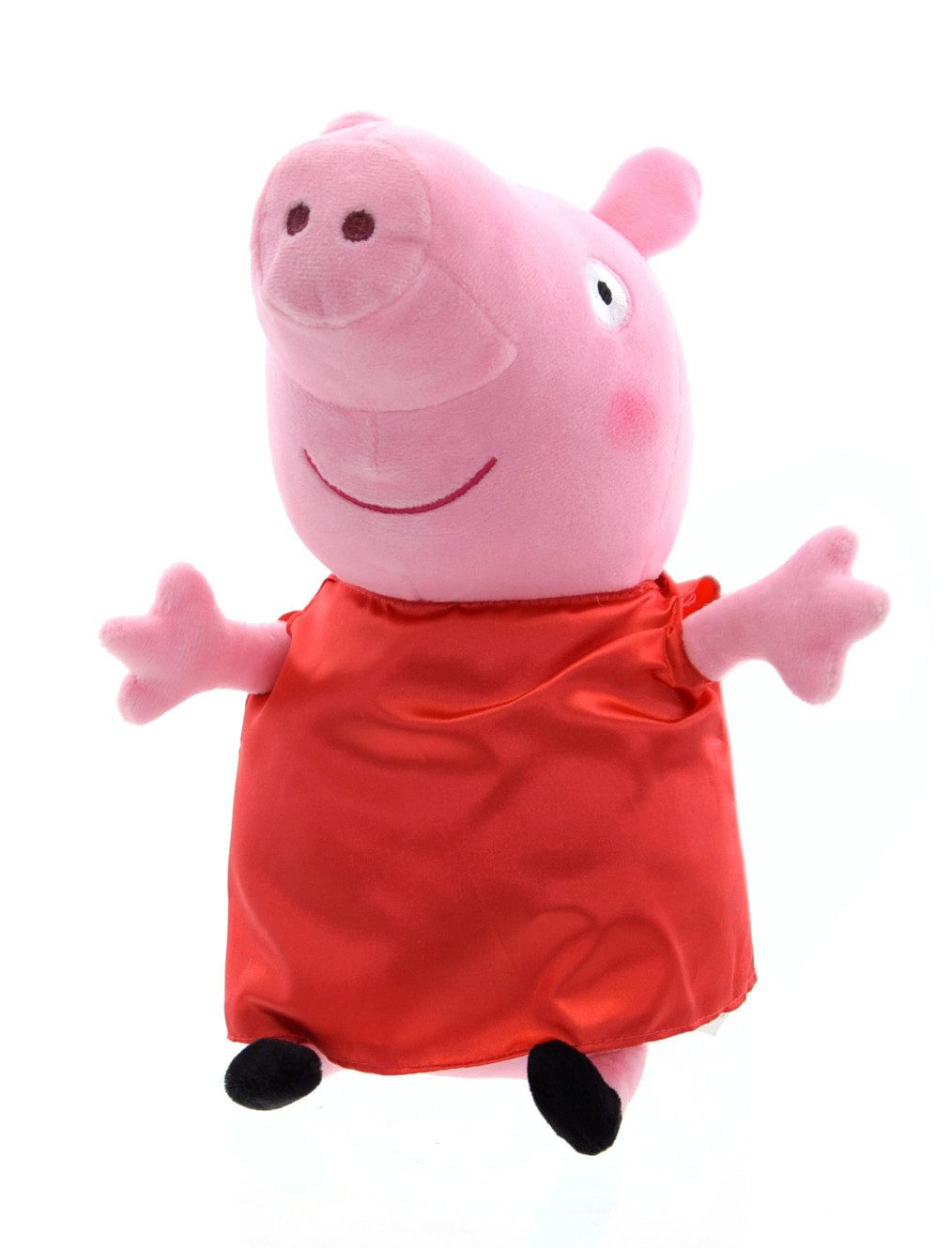 Play by Play Kuscheltier Peppa Wutz Plüschfigur (31cm) Peppa (rot glänzendes Kleid)
