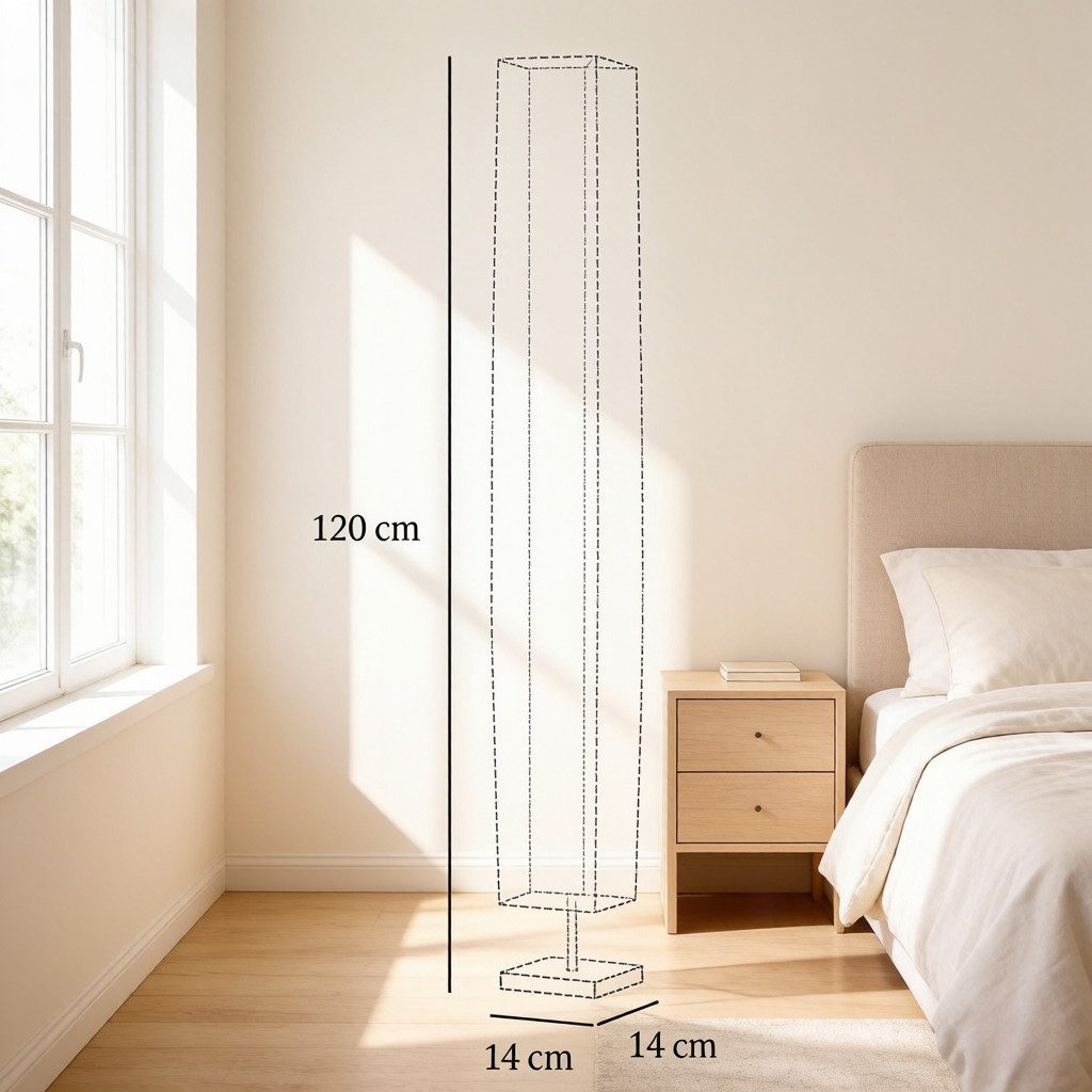 ibettertec Stehlampe Freistehende Säulenlampe,Designer-Schlafzimmer-Bodenleuchte