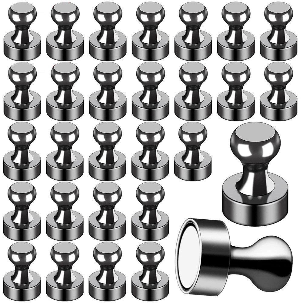 FOUORTUNATE-BEE Magnet 50 Stück Magnete für Magnettafel (für Kühlschrank, Magnettafel, Kegelmagnete, Stecktafel), Starke Magnete, Neodym Magnete Extra Stark