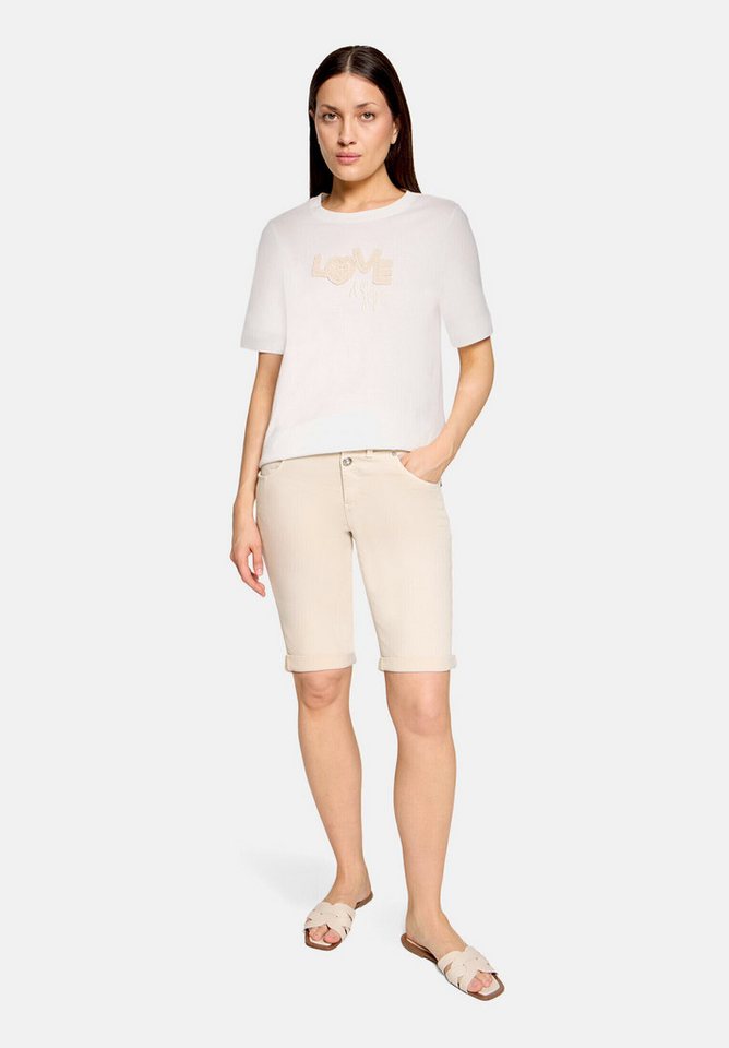 Cartoon Kurzarmshirt Damen mit Rundhalsausschnitt (1-tlg)