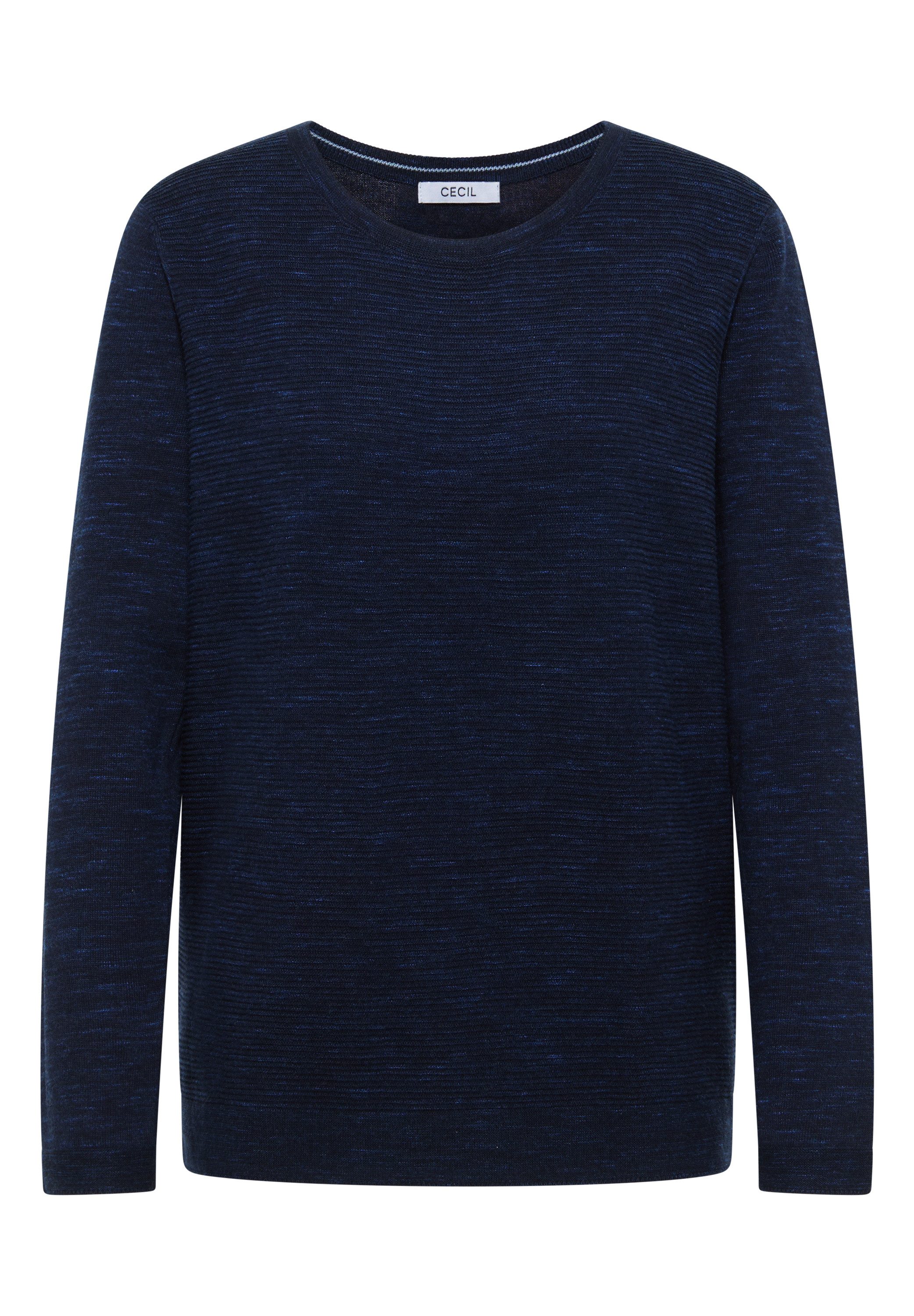 deep blue heather melange