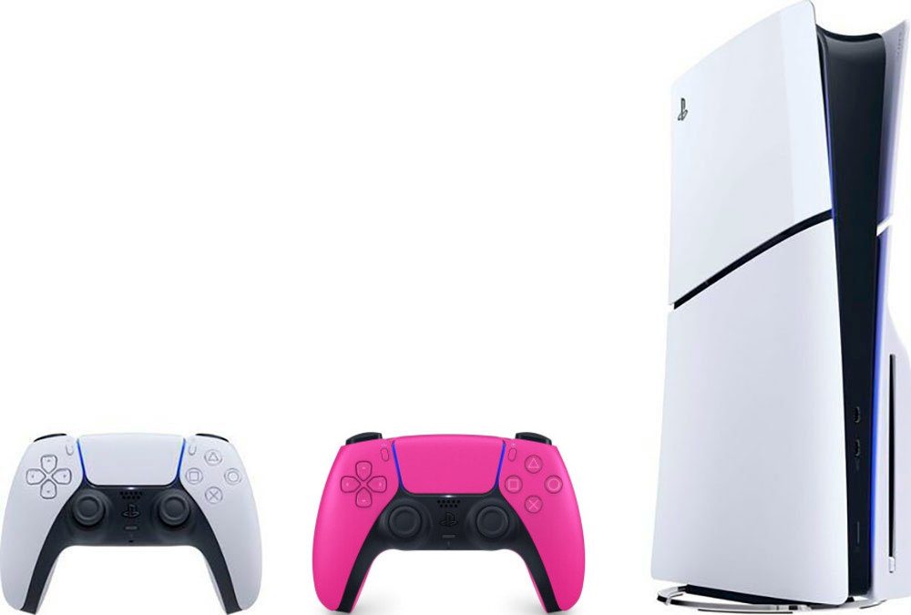 Playstation PS5 Disk Edition (Slim) inkl. zweitem DualSense Wireless-Controller 1TB, 4K UHD Gaming, Schnelle Ladezeiten, VR-Unterstützung