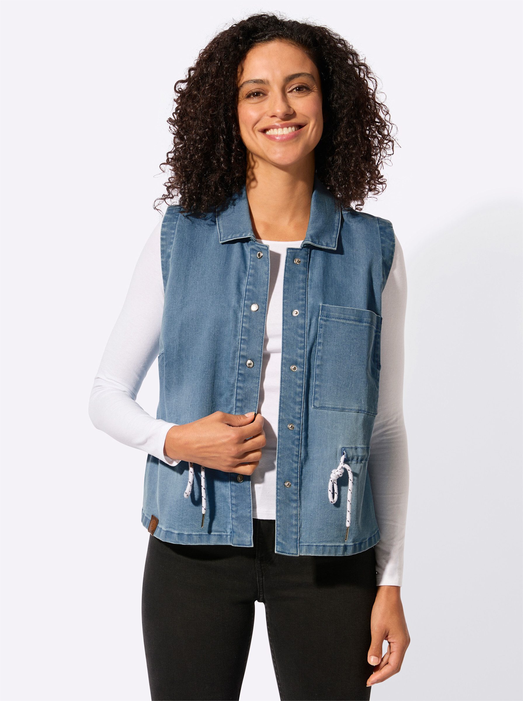 Jerseyweste Jeans-Weste