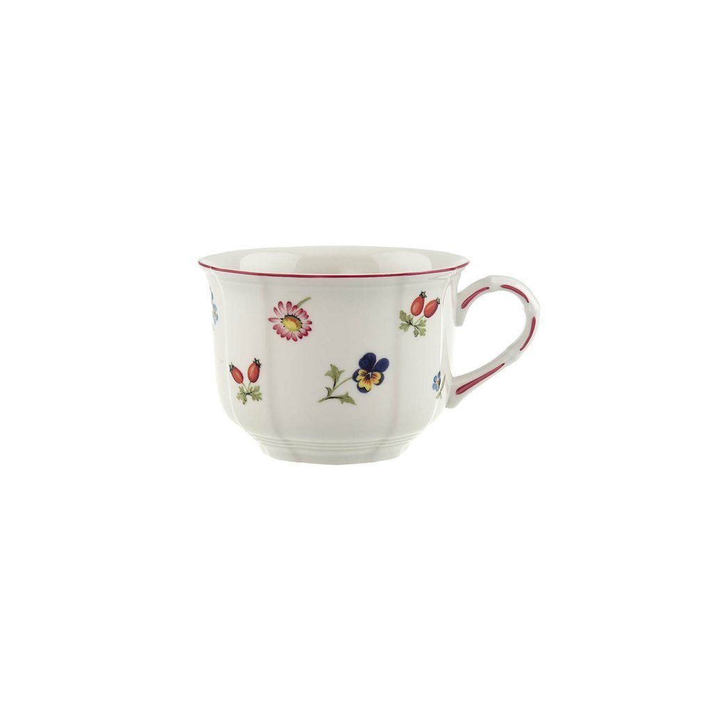 Villeroy & Boch Tasse Cappuccino-Tasse, Porzellan Fleur Petite