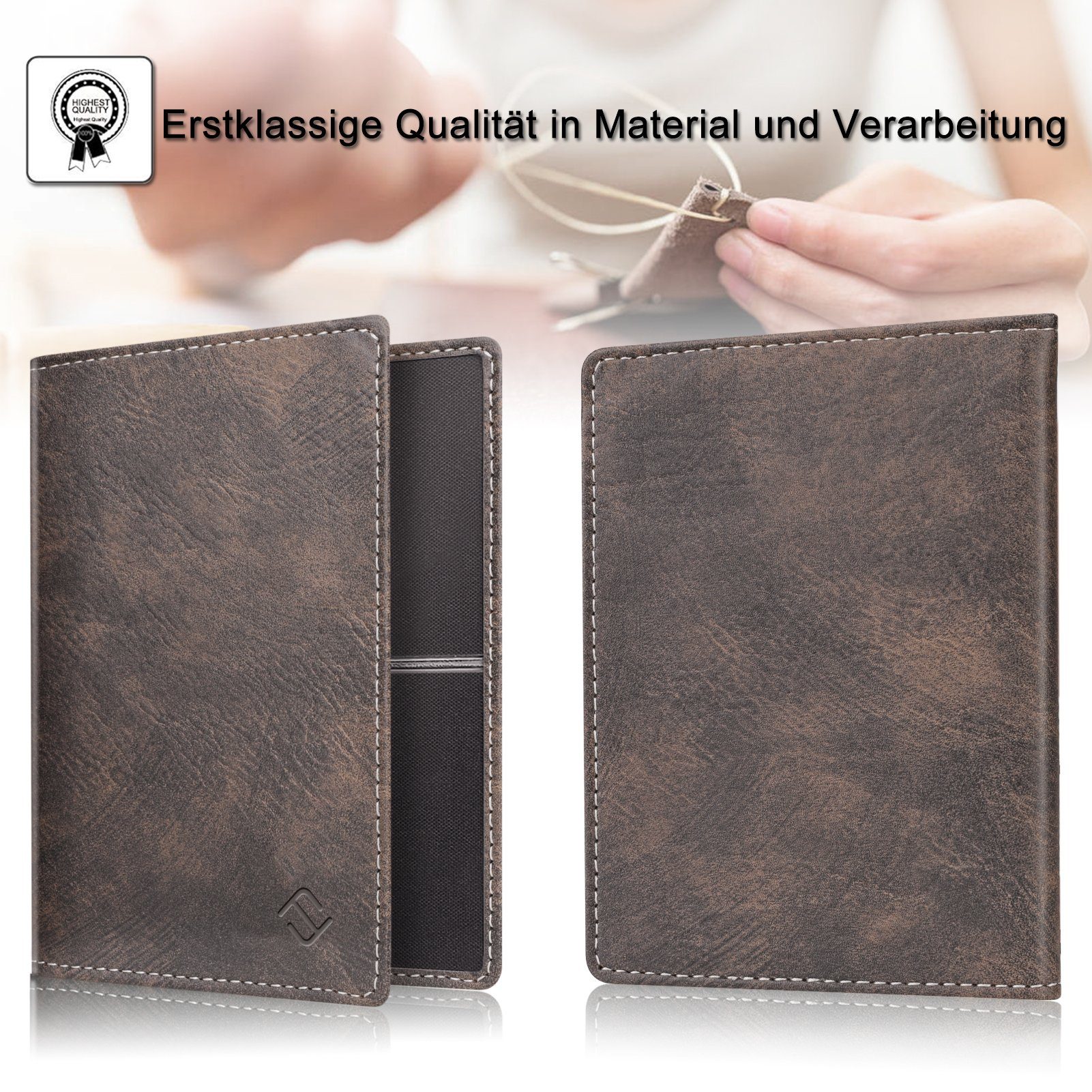 Fintie Mini Geldbörse Fahrzeugschein Hülle, Ultradünne Fahrzeugscheinetui K günstig online kaufen