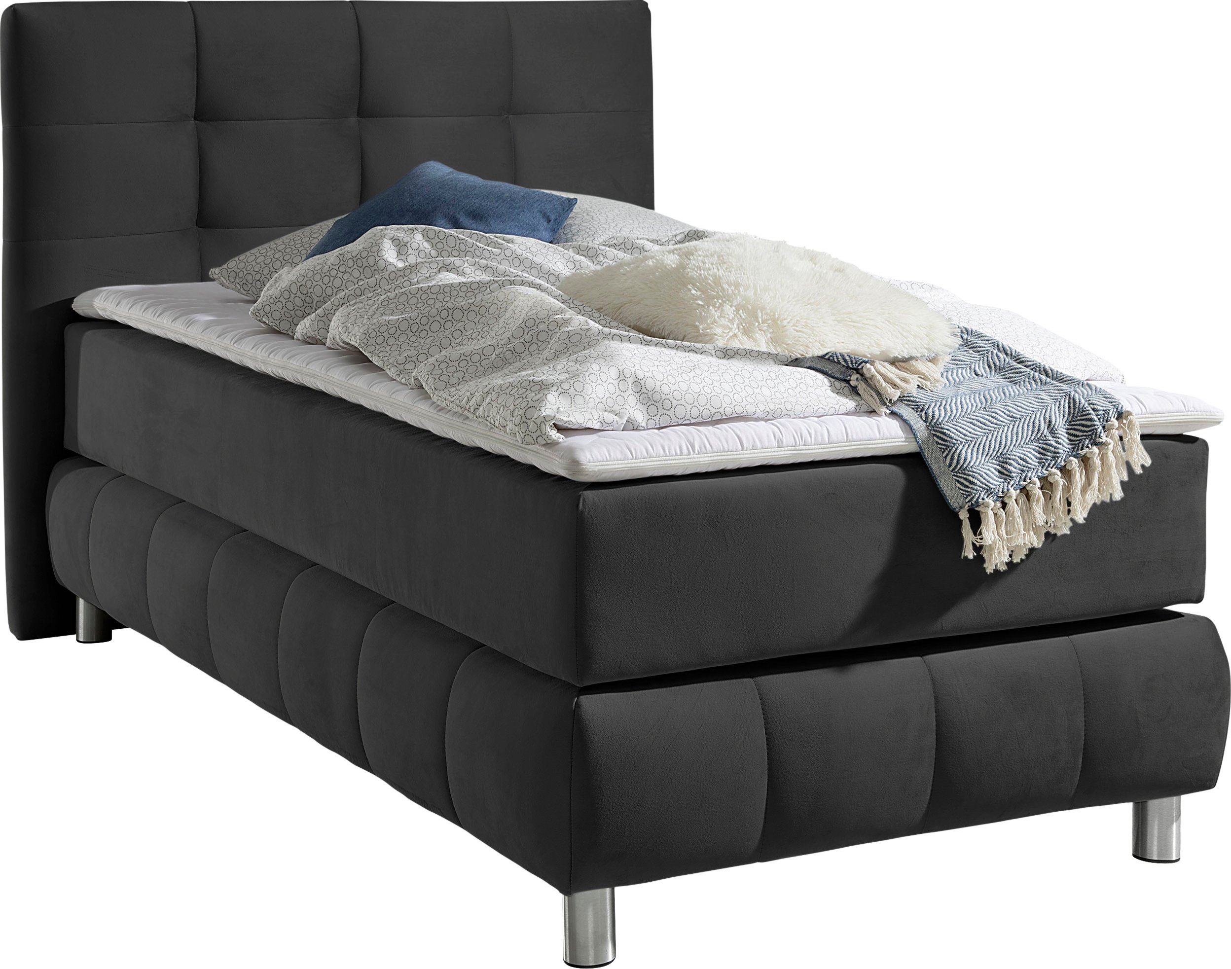 andas Boxspringbett "Salo" incl. Topper, 6 Breiten, 2 Härtegrade, TFK auch günstig online kaufen