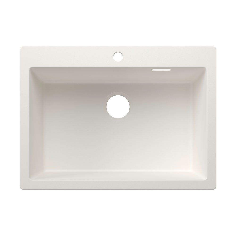 Blanco Granitspüle PLEON 8 Handbetätigung Silgranit Weiß, 70/510 cm