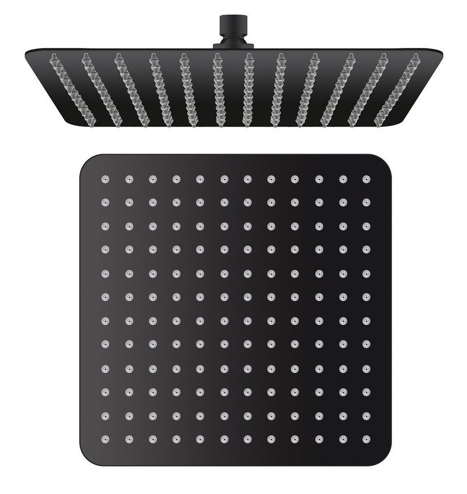 Sapho Kopfbrause SLIM Kopfbrause, 300x300mm, Schwarz matt, Sapho-SL101