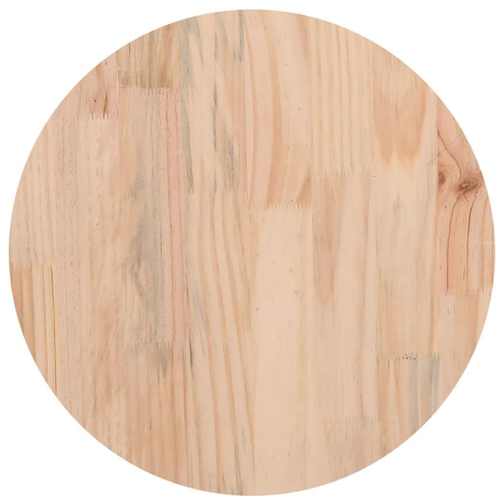 vidaXL Tischplatte Tischplatte Rund Ø30x3 cm Massivholz Kiefer (1 St)