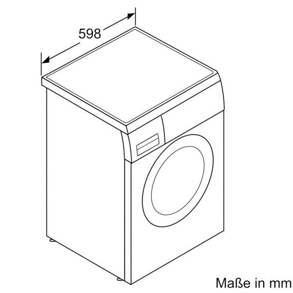 SIEMENS Waschmaschine iQ500 9 U/min, kg, WU14UT41, unterbaufähig 1400
