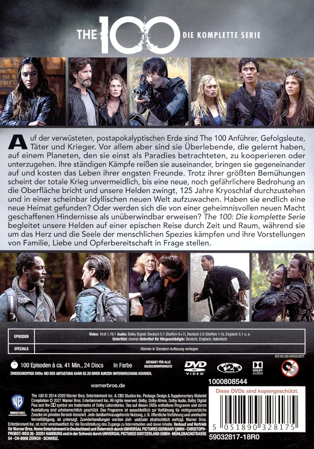 Universal Pictures DVD The 100: Die komplette Serie, (24-St., Box-Set), Alle 7 Staffeln mit 100 Episoden enthalten