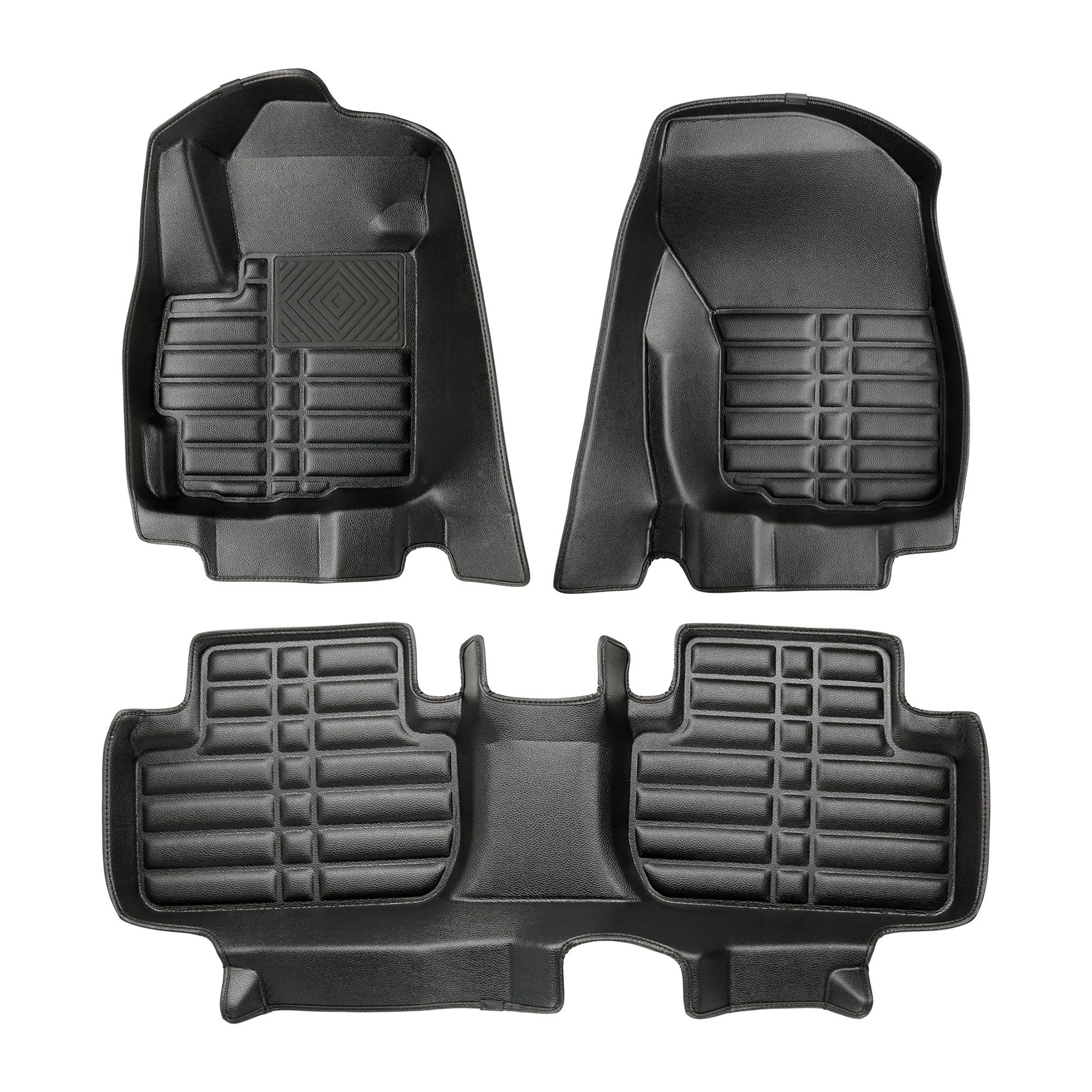 fussmattenprofi.com Auto-Fußmatte 5D Premium Auto Fussmatten für Mitsubishi Outlander (3.Gen) 2012-2022 (1 St), für Mitsubishi Mitsubishi Outlander