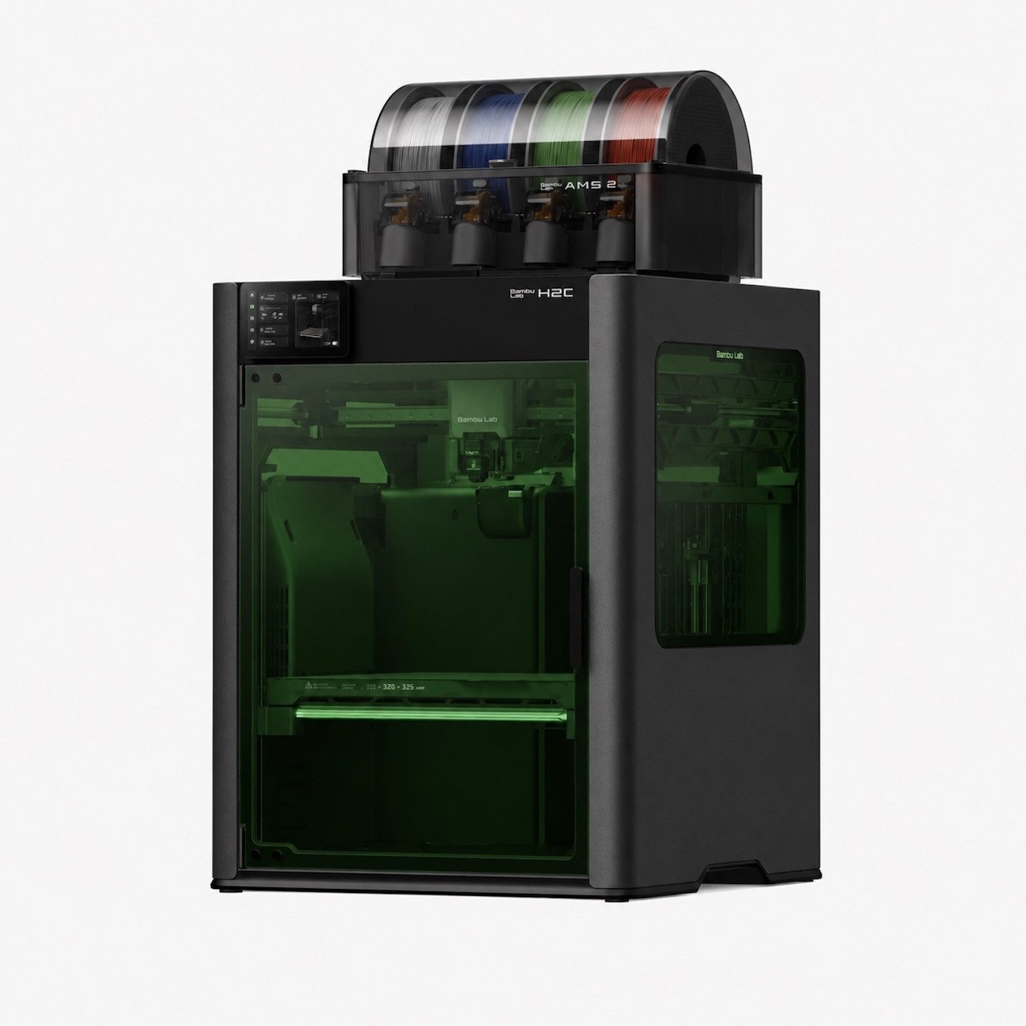 Bambu Lab 3D-Drucker Bambu Lab H2C Laser Full Combo mit AMS 2 Pro und Lasermodul 40 W, Dual-Nozzle-System (Dual-Hotend)