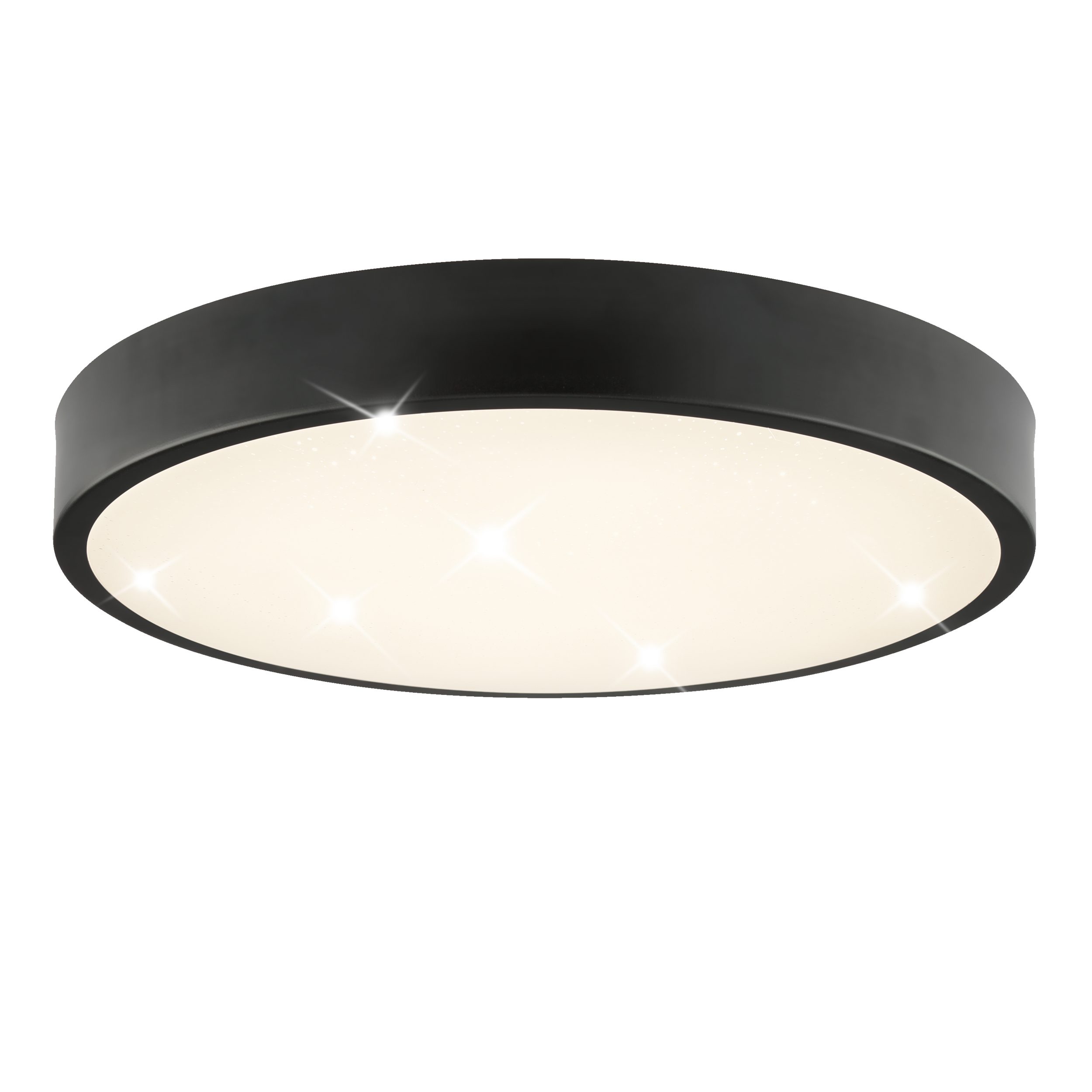 Lightbox Deckenleuchte, LED fest integriert, Neutralweiß, Ø 39 cm, 2160 lm, 4000K, sehr energieeffizient, Sternenglanz