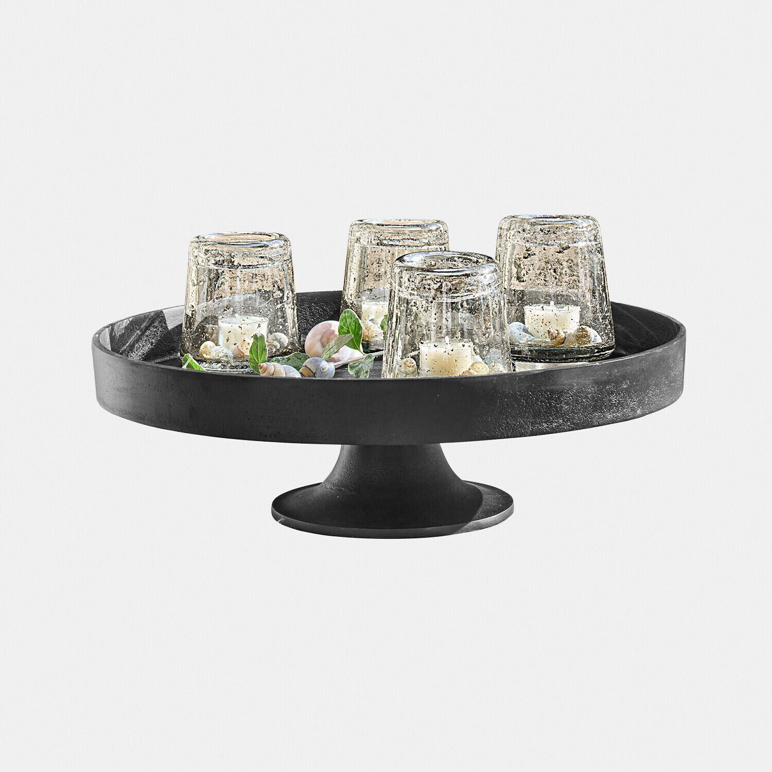 Mirabeau Etagere Etagere Varelle schwarz, Aluminiumguss