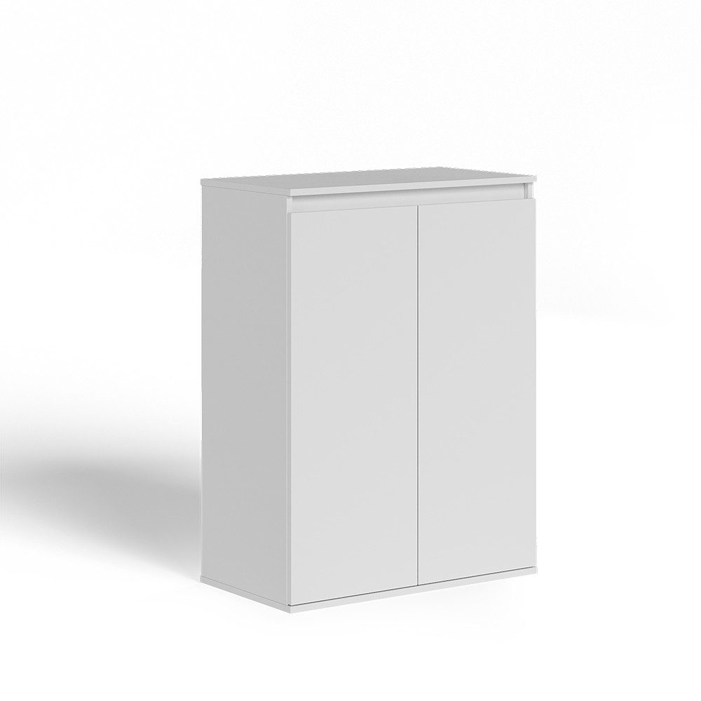 Vicco Kommode Claus, Weiß, 74 x 99.6 cm mit 2 Türen (1 St)