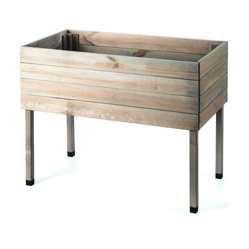 Zestri Hochbeet mit Füßen aus Holz für Garten und Balkon, Made in