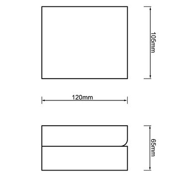 Brilliant LED Außen-Wandleuchte Toya, 4000K, Lampe Toya LED Außenwandstrahler schwarz 1x 7W LED integriert, 736lm