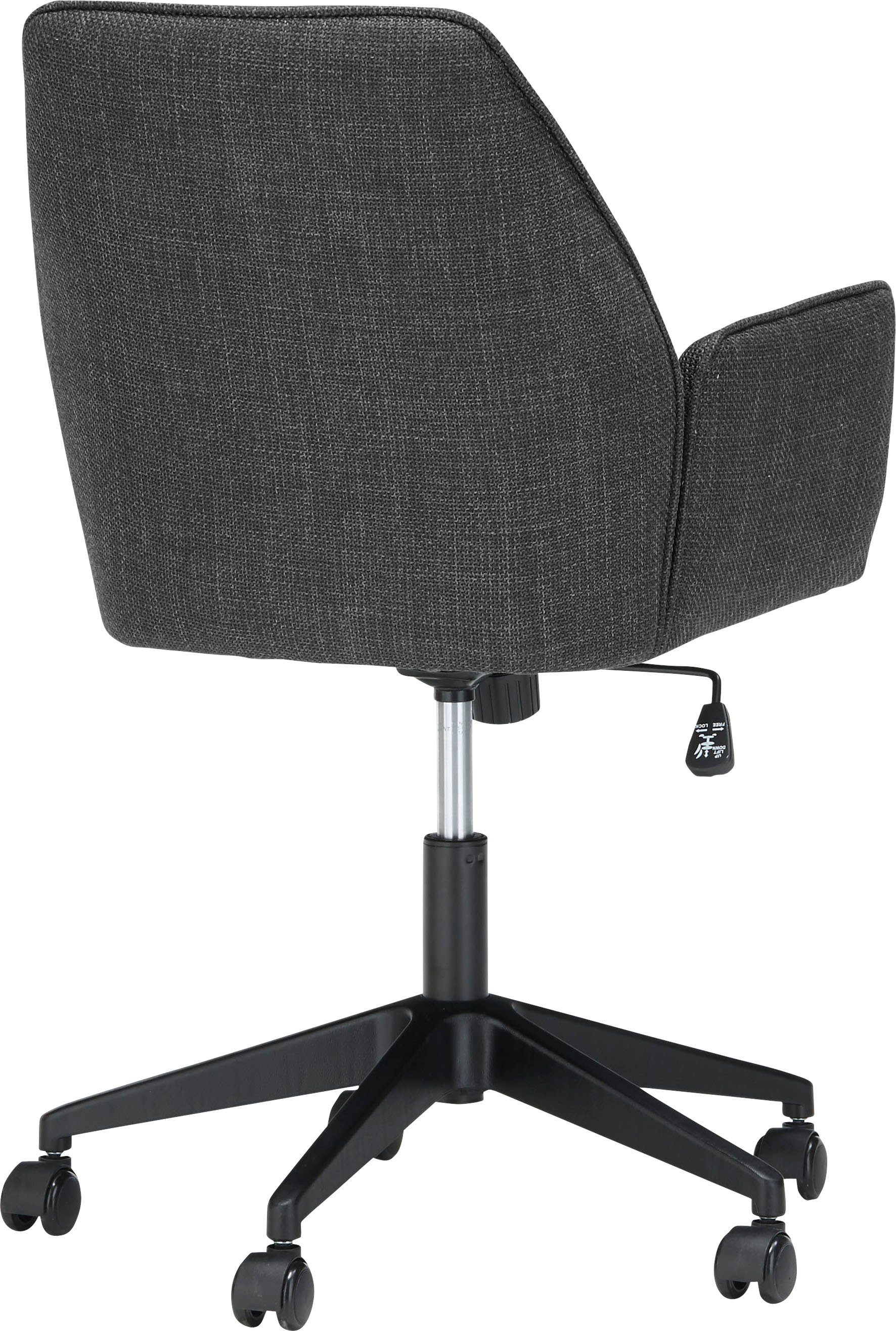 Bürostuhl mit Webstoff, verstellbar O-Pemba, Komfortsitzhöhe MCA Anthrazit Anthrazit furniture Bürostuhl | stufenlos