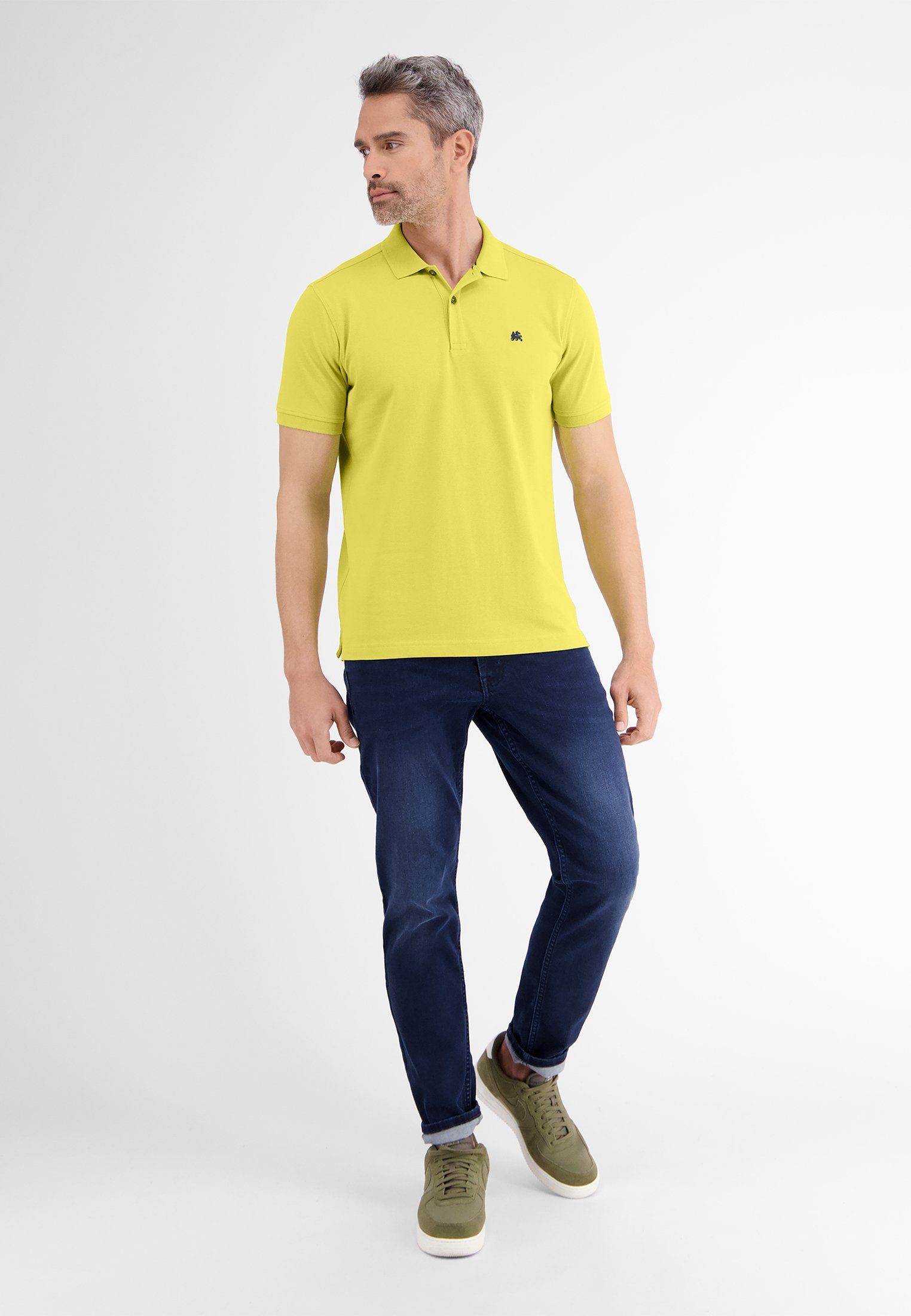 Farben Poloshirt Polo-Shirt YELLOW in LERROS vielen LERROS MOSS Basic