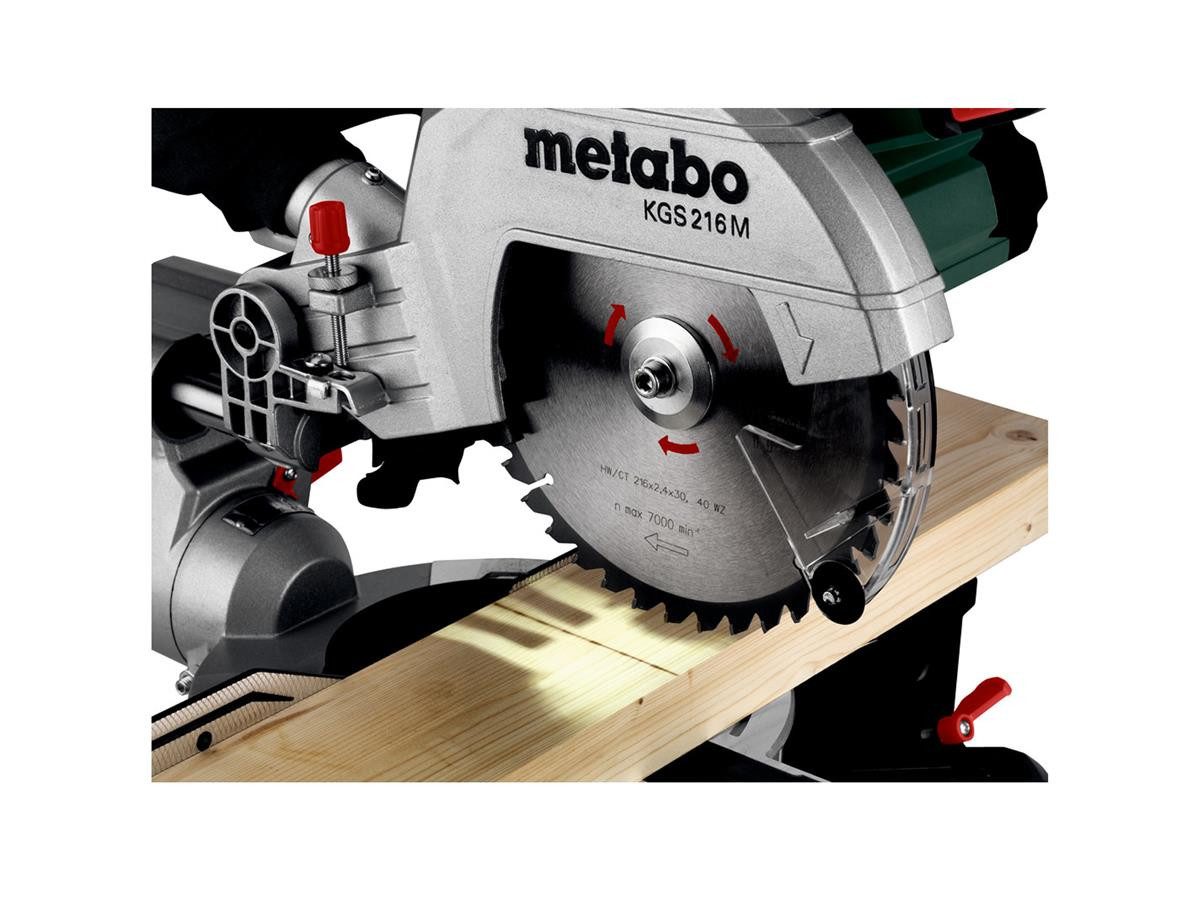 metabo Zug-, Kapp- und Gehrungssäge KGS 216 M, mit Zugfunktion