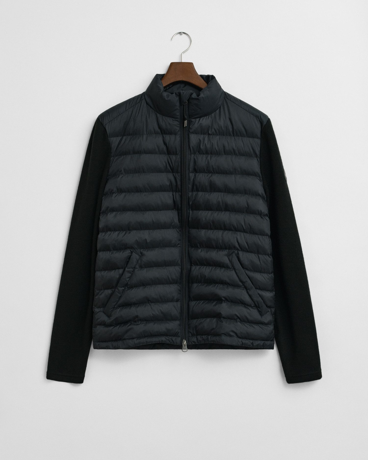 Gant Steppjacke MIXED MEDIA Ärmel aus Strick, regular fit, Stehkragen günstig online kaufen