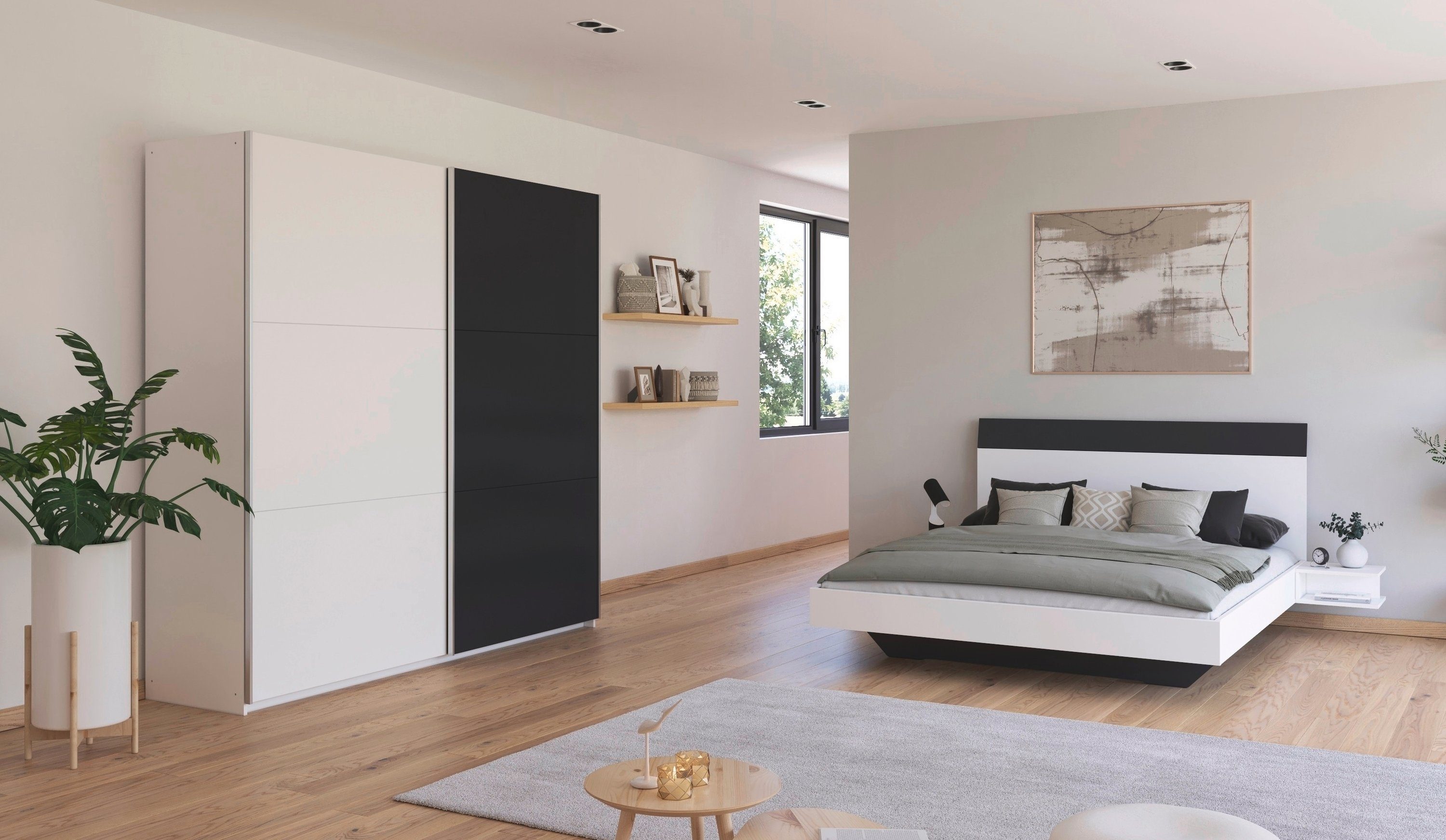 rauch Schlafzimmer-Set "Monza", mit Schwebetürenschrank Breite 218 cm, Bett günstig online kaufen