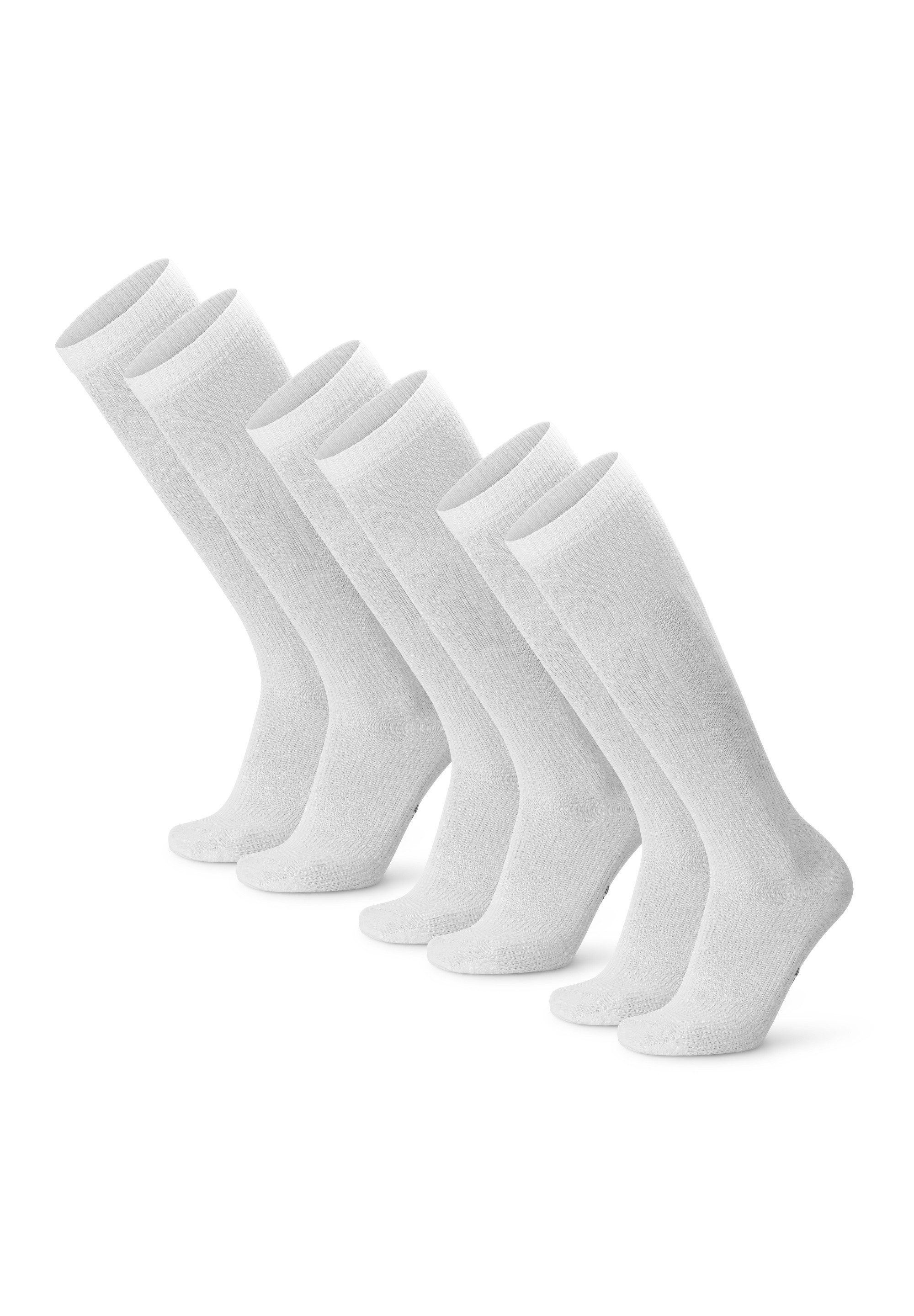 DANISH ENDURANCE Basicsocken Organic Compression (3-Paar) aus Baumwolle, 14-18 mmHg, für Damen & Herren