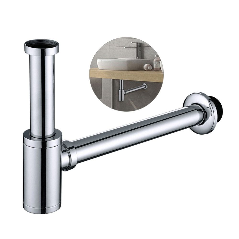 HOMELODY Siphon Waschbecken-Siphon aus Edelstahl Siphon Röhrensiphon für Wa günstig online kaufen