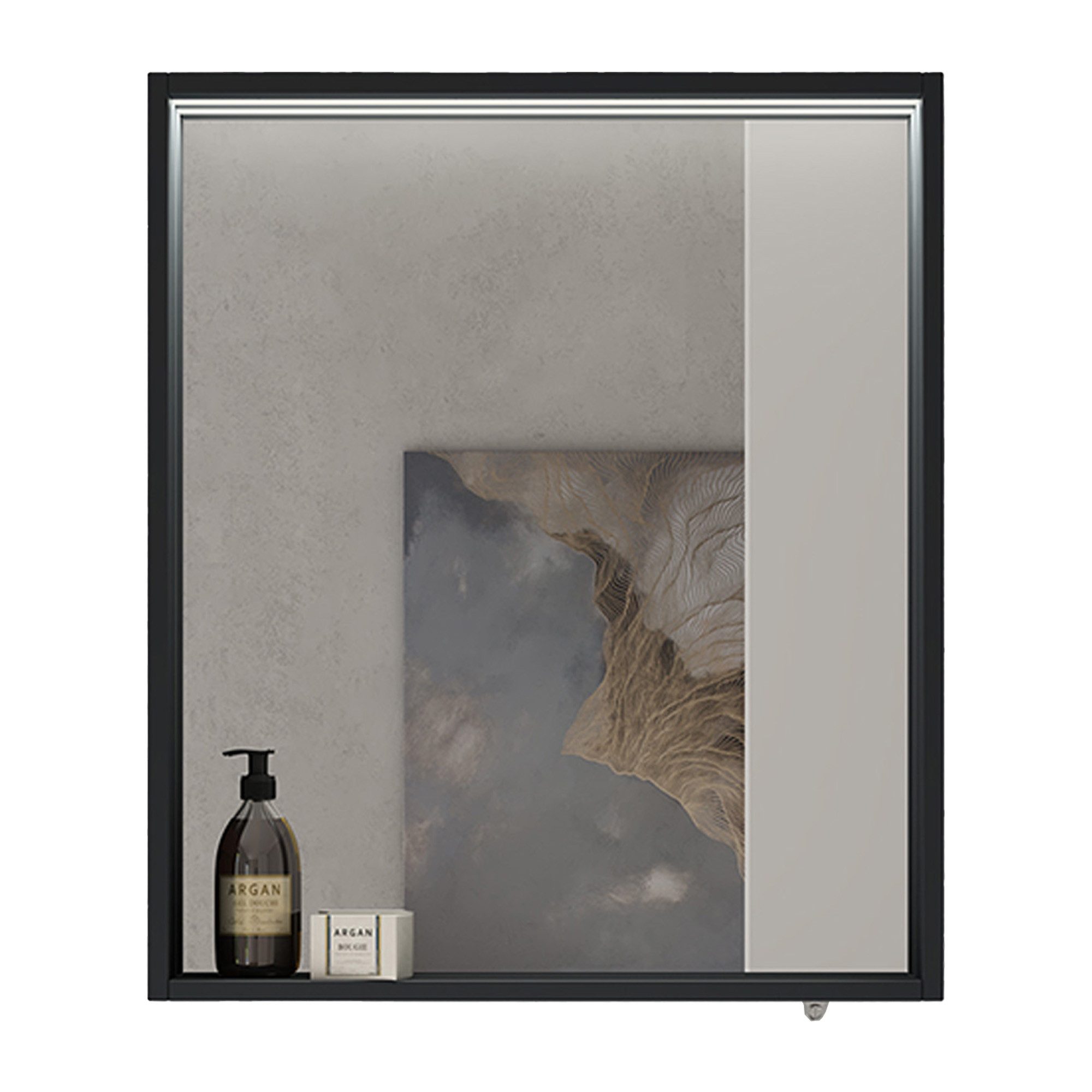 doporro Spiegelschrank Wandspiegel mit LED Wandschrank Badezimmer Spiegelschrank01