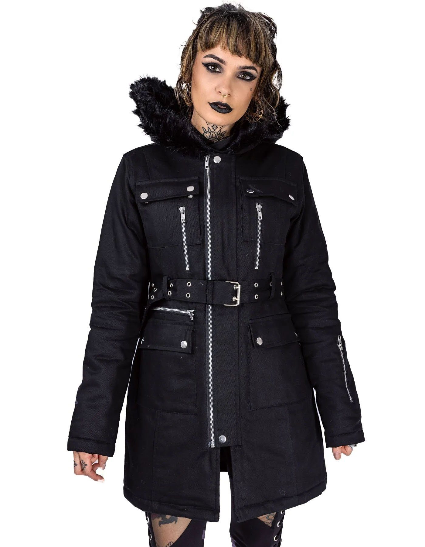 Vixxsin Blouson Elspeth Jacke Gothic Parka günstig online kaufen