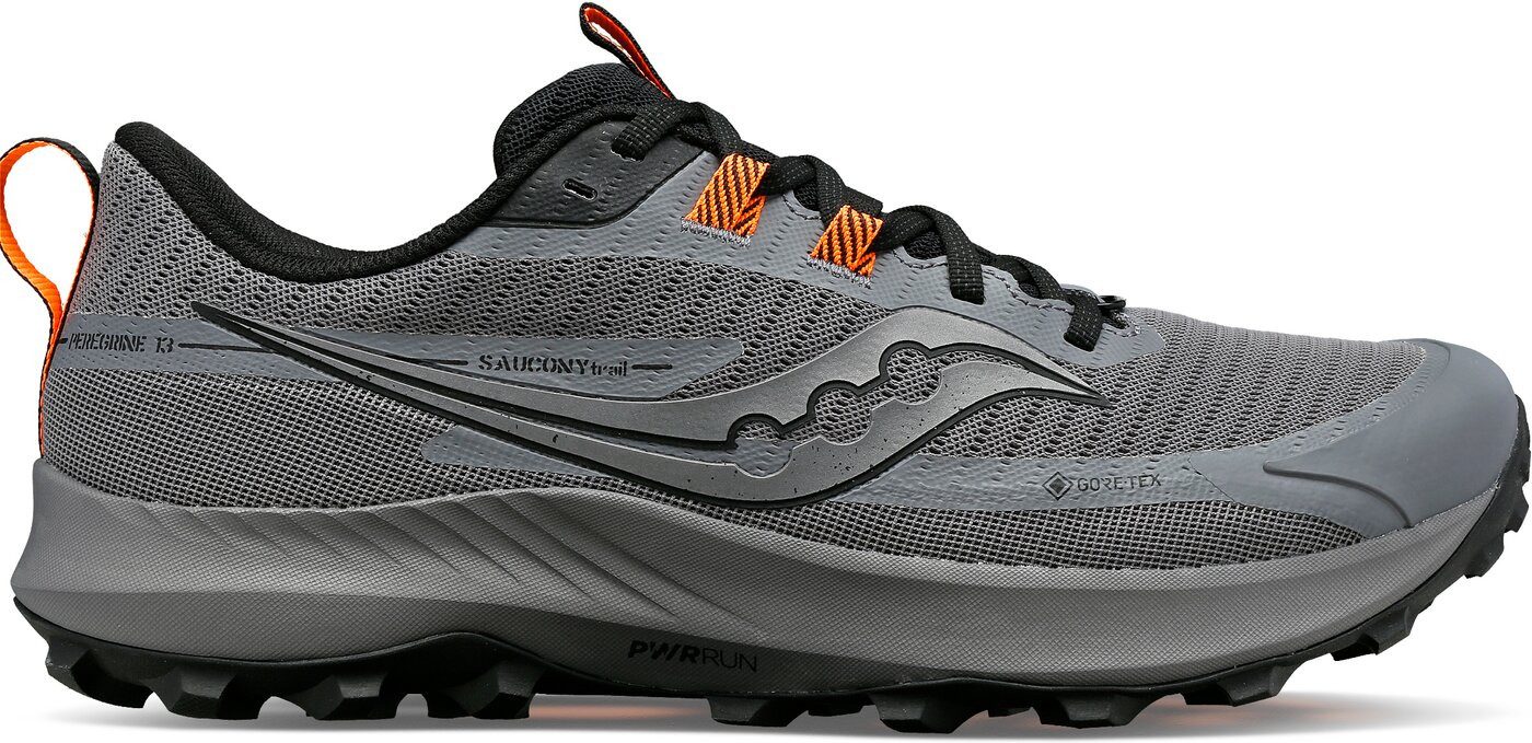 Saucony PEREGRINE 13 GTX - Чоловікам Trailrunningschuh - Gravel, Black Laufschuh