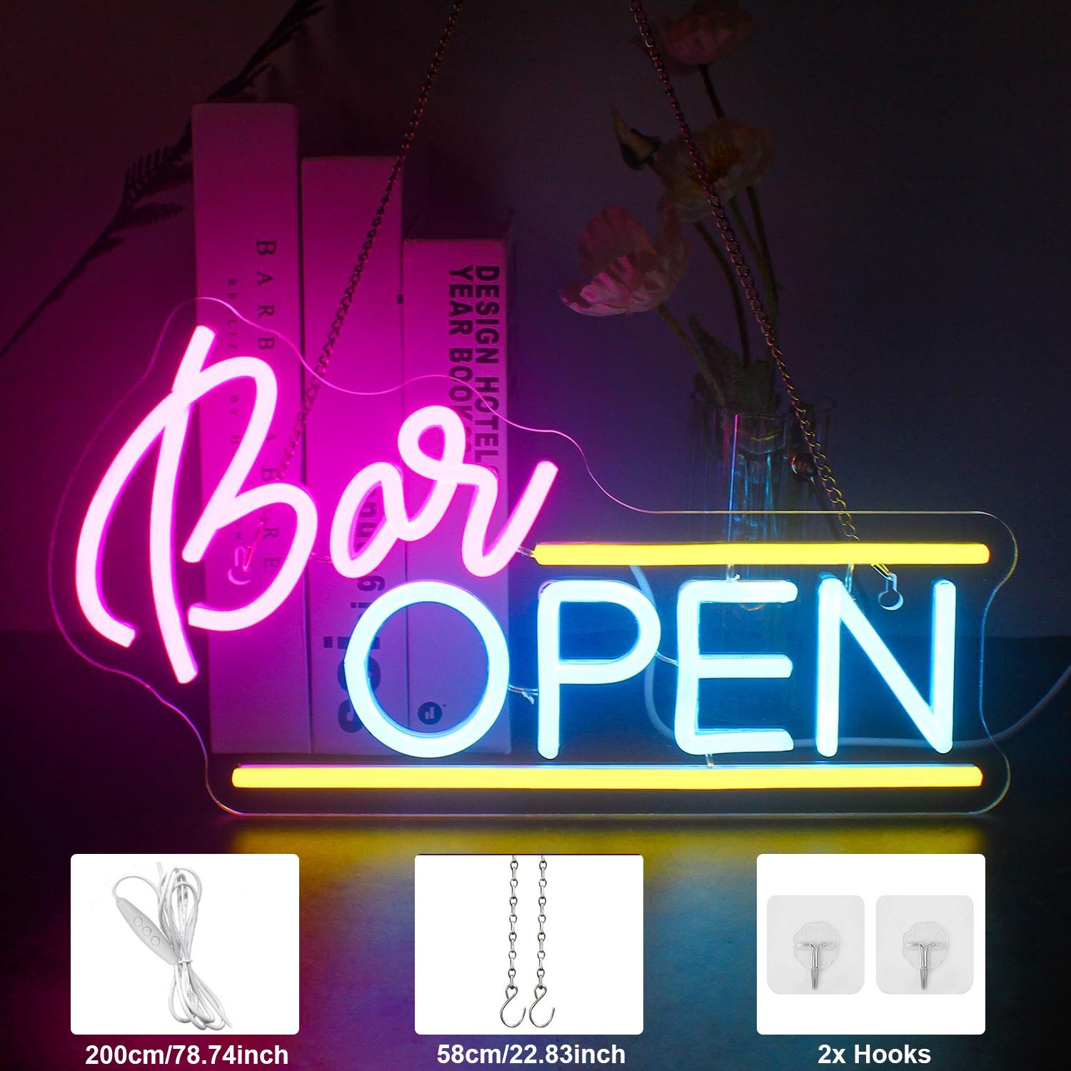 MUPOO LED Dekolicht LED-Neonschild Bar Dimmbar günstig online kaufen