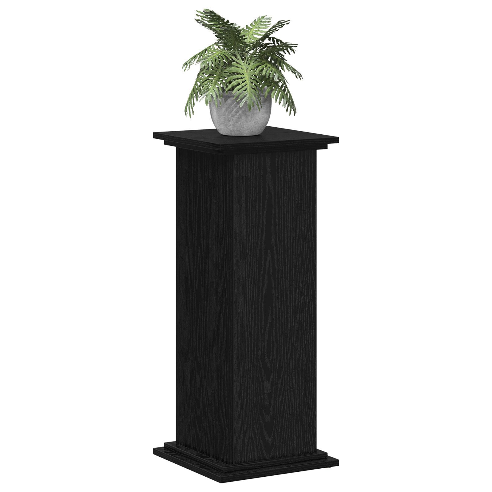 vidaXL Blumenständer Pflanzenständer Schwarz Eiche 33x33x80 günstig online kaufen