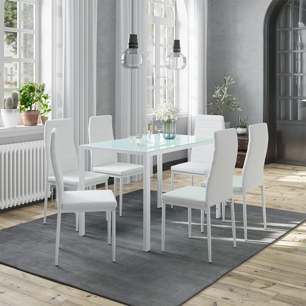 Vicco Esszimmerstuhl Grand, Weiß, 42.5 x 48 cm 6er Set (6 St)