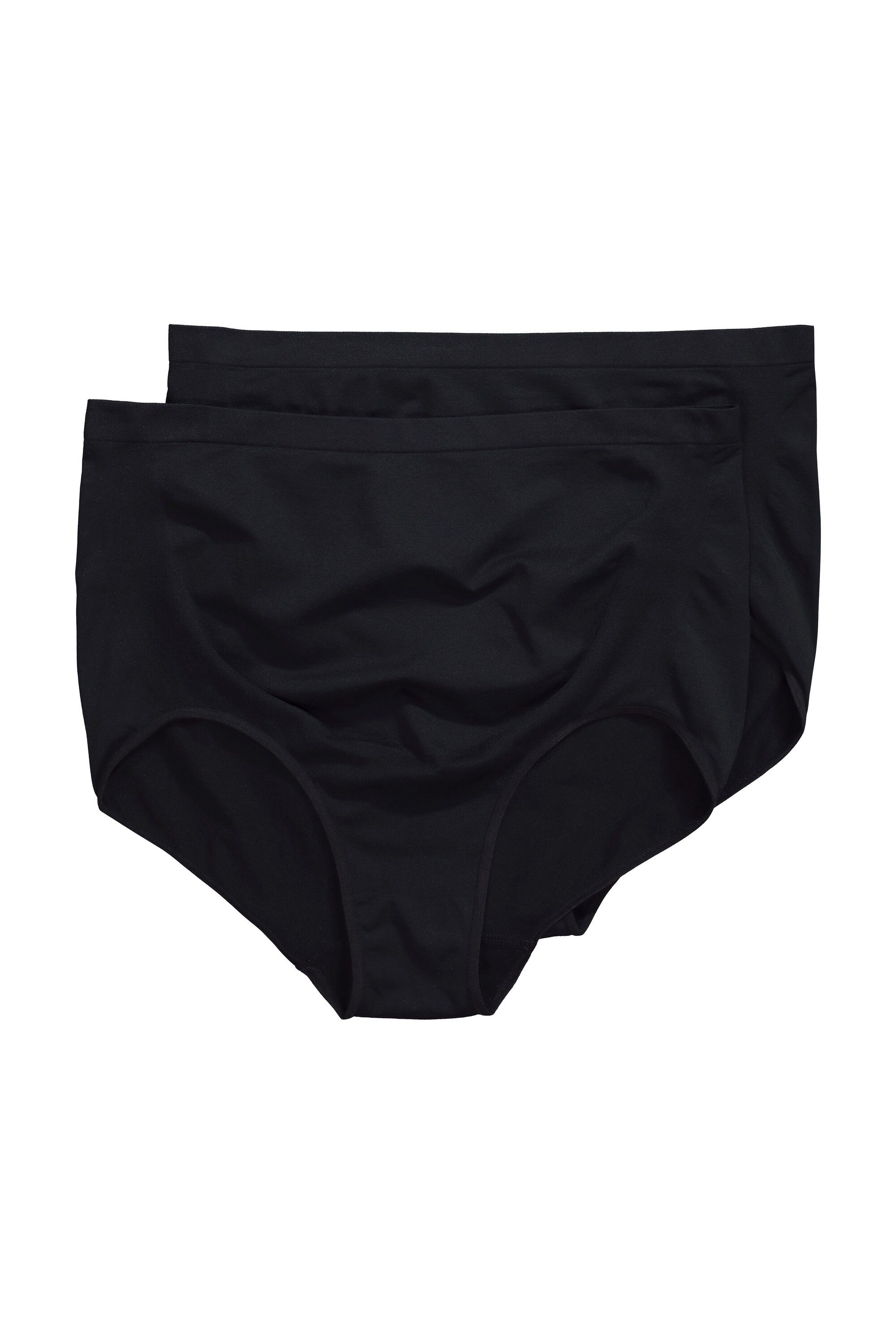 Ulla Popken Slip Bellieva Maxislips 2er-Pack Baucheinsatz Seamless Schwange günstig online kaufen