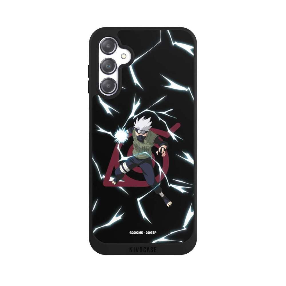 NIVOCASE Handyhülle Kakashi Naruto Shippuden Offizielles Lizenzprodukt Kakashi Raikiri, Samsung Galaxy A14 5G Handyhülle Hülle NIVOpure Case Schwarz