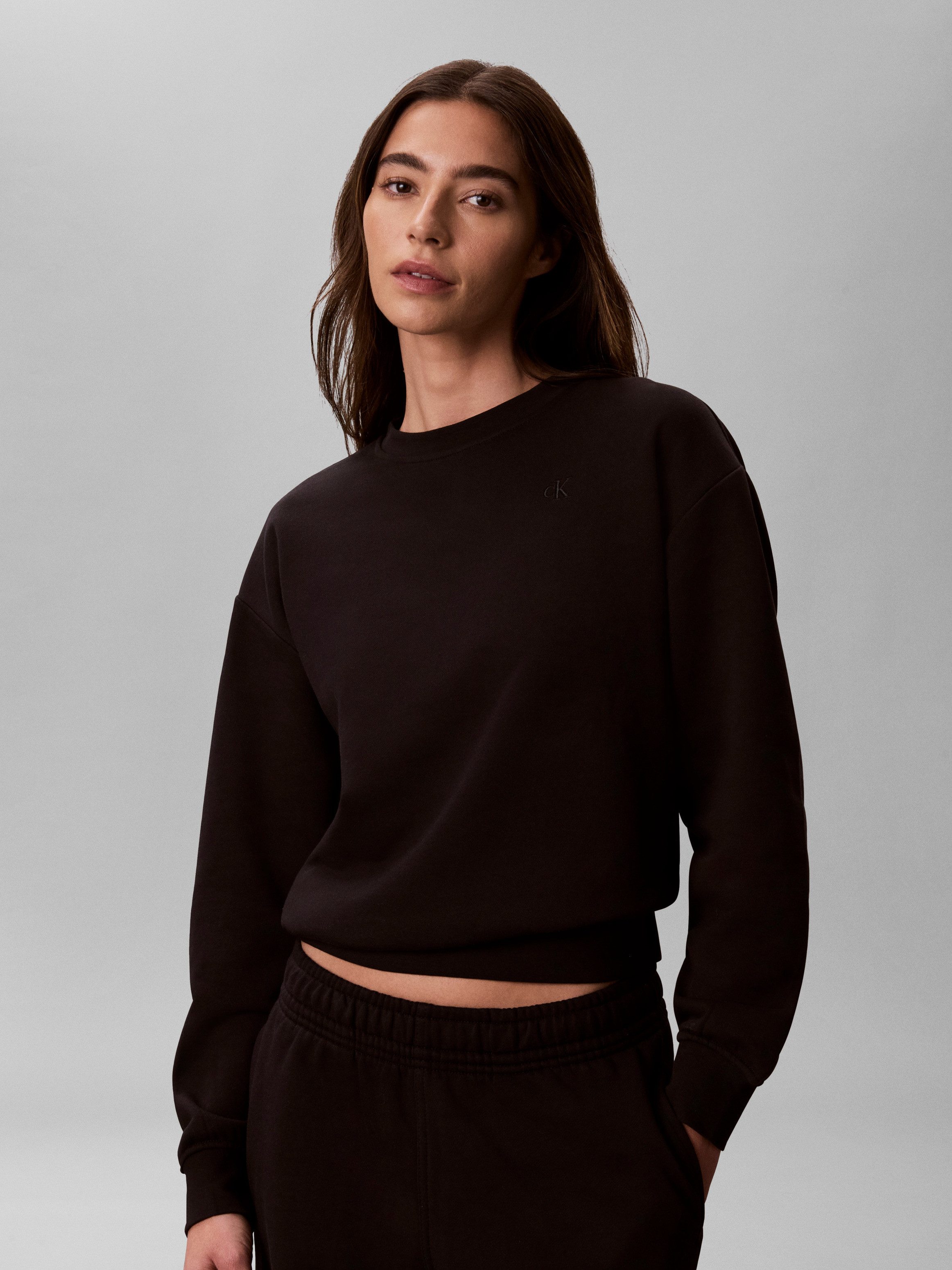 Calvin Klein Jeans Sweatshirt RELAXED MONOGRAM FRENCH TERRY Relaxed fit mit Rundhalsausschnitt