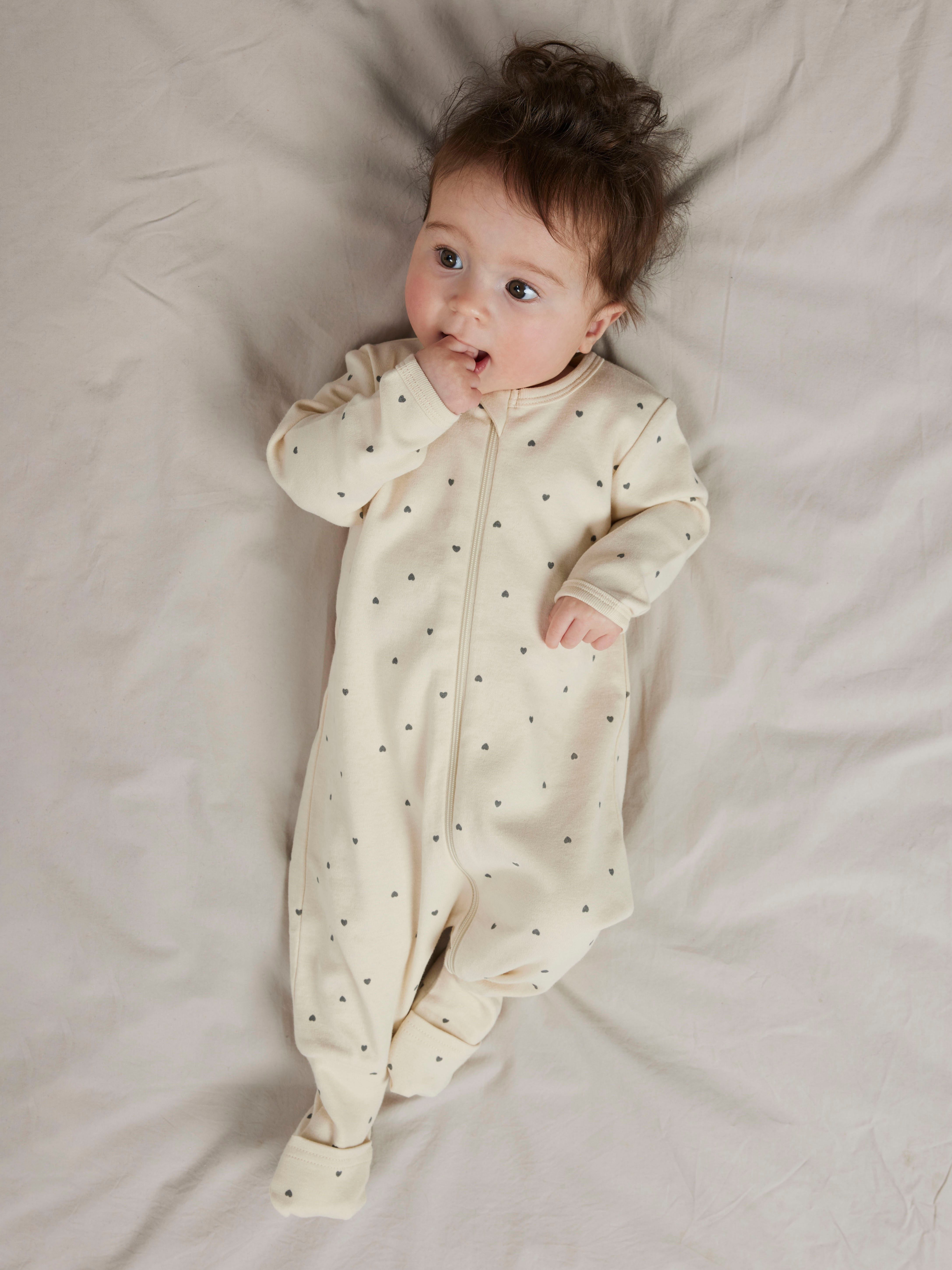 Name It Pyjama NBFNIGHTSUIT 2P ZIP FF HEART NOOS (Packung, 2 tlg)