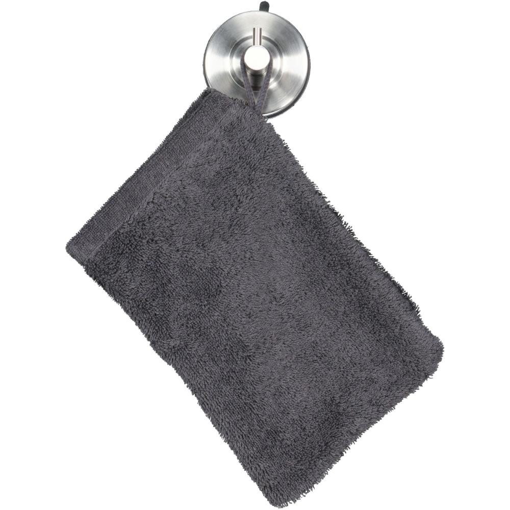 Cawö Badetücher Waschhandschuh Lifestyle Uni Basalt (16x22 cm)