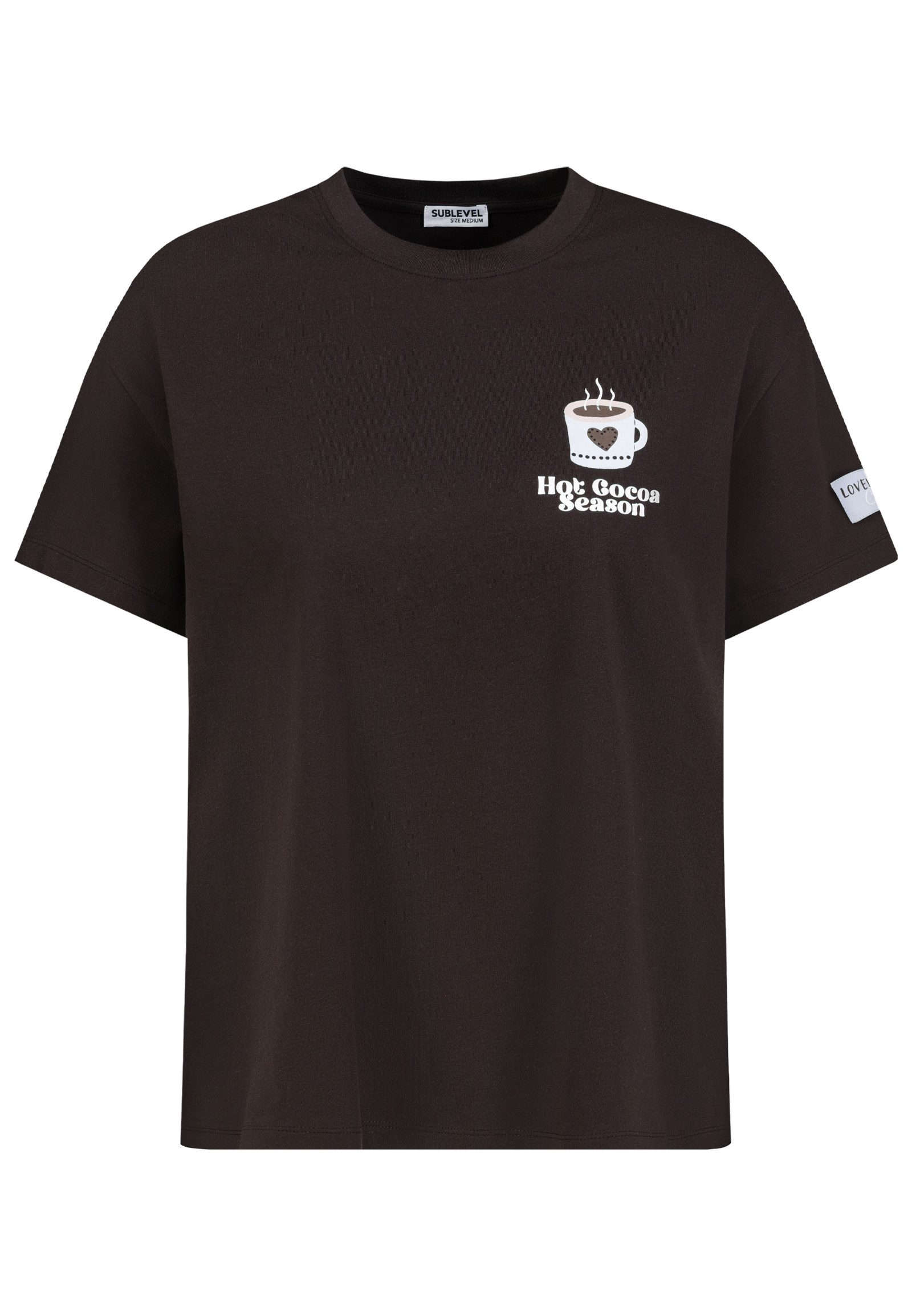 T-Shirt Damen Oversize Shirt mit Rückenprint