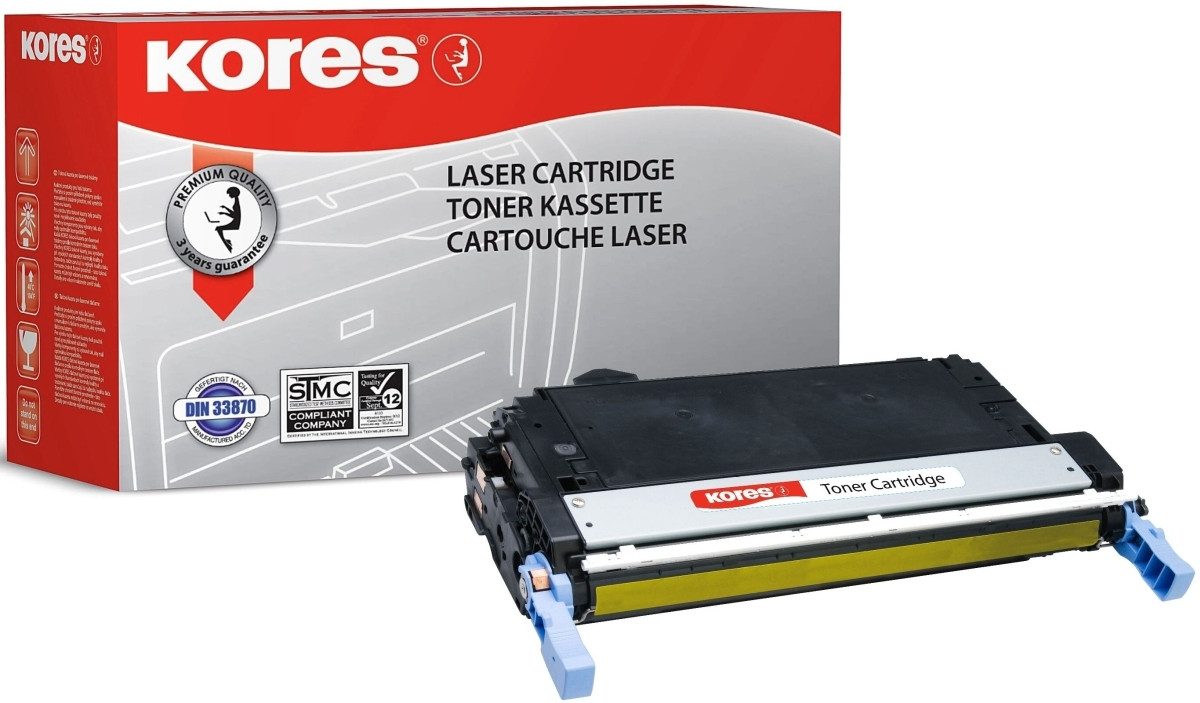 KORES Tonerpatrone Tonerkartusche kompatibel mit HP Q5952A ca. 10000 Seiten yellow