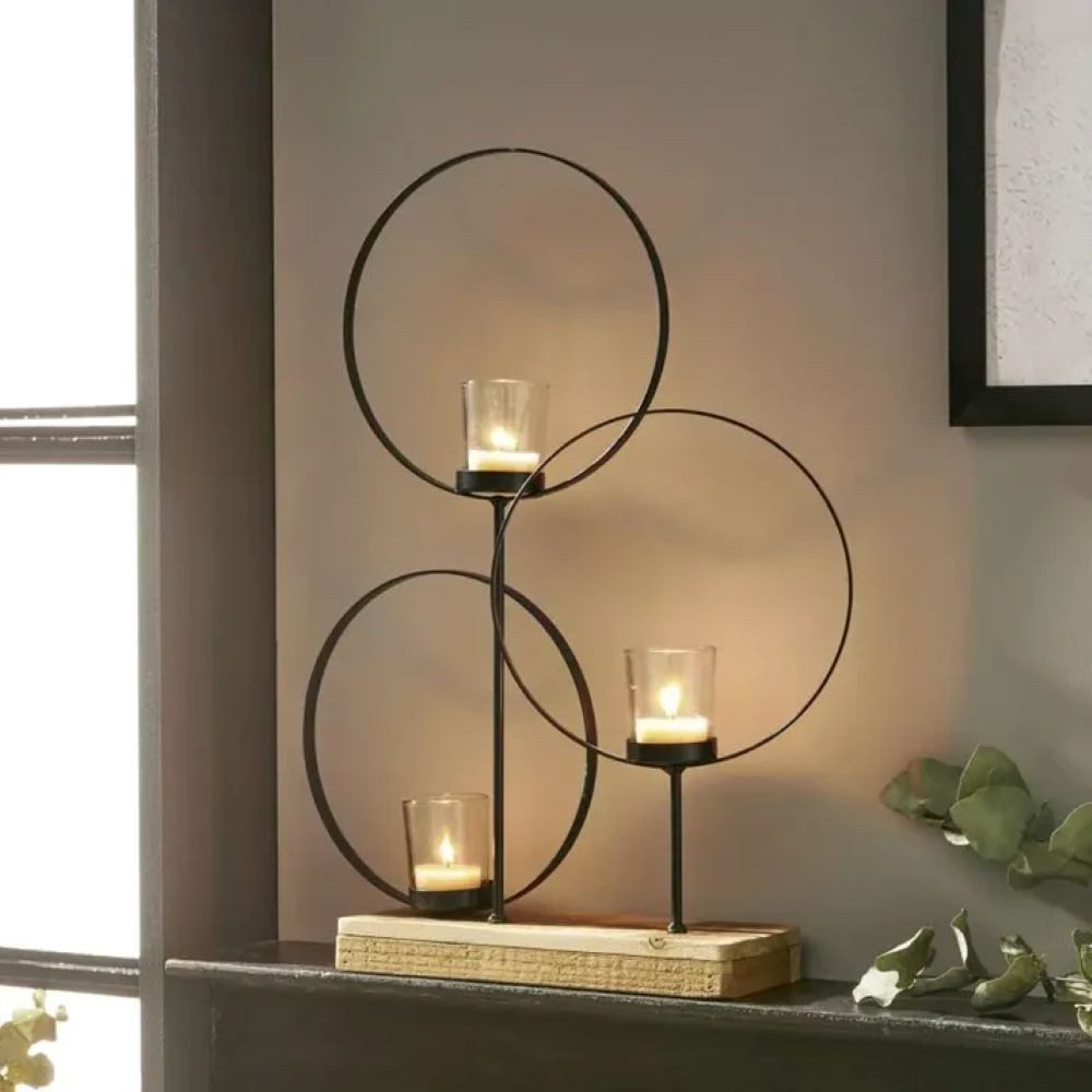 Schweng Windlicht Windlicht Kreise günstig online kaufen