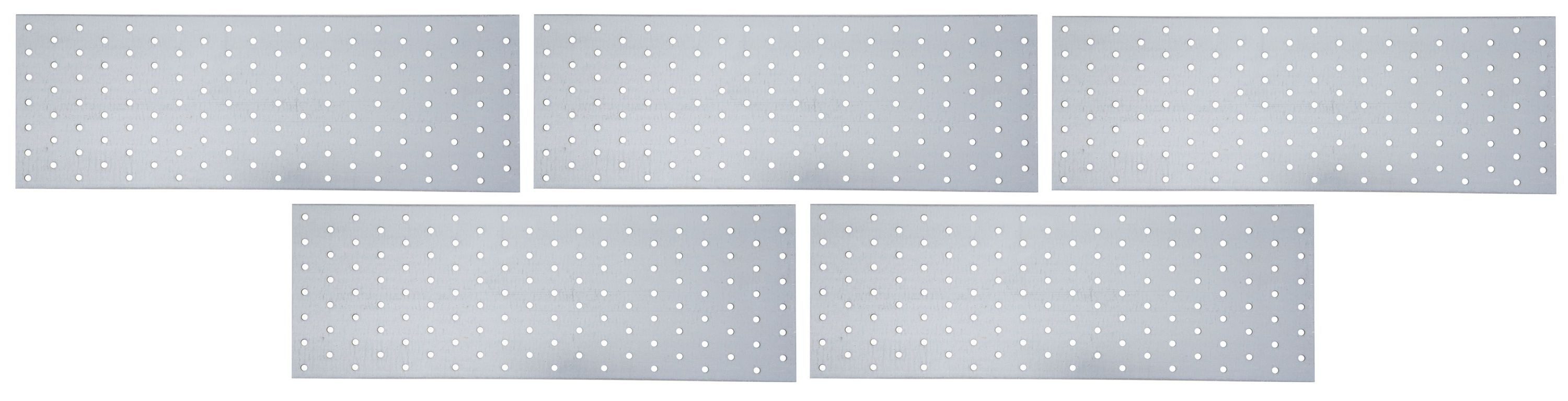 Alberts Winkelverbinder, 5x Lochplatte, verzinkt, verschiedene Größen