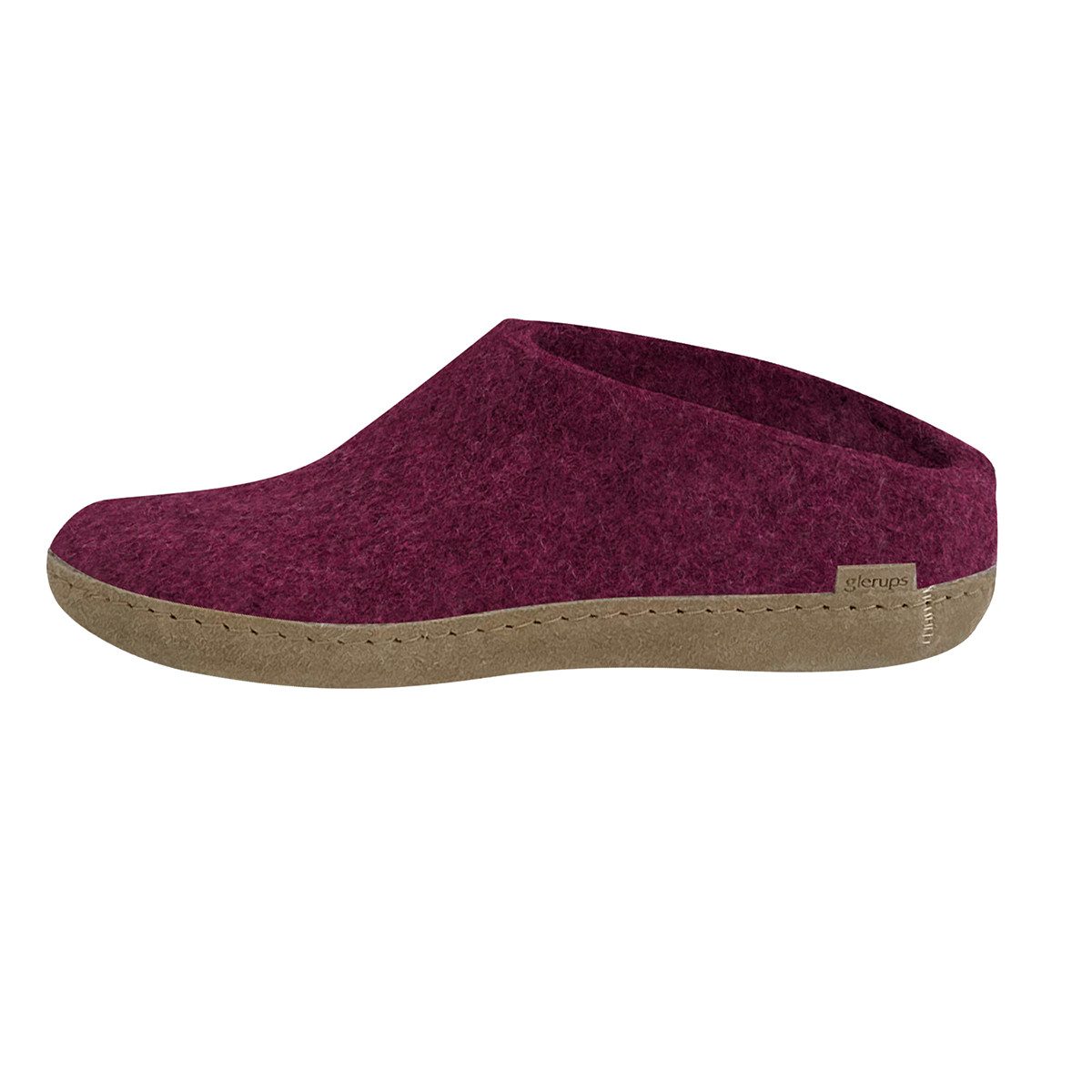 glerups dk Ledersohle Pantoffel (1-tlg) Шлепанцы - Aus 100% reiner Naturwolle, Schützt vor Geruch