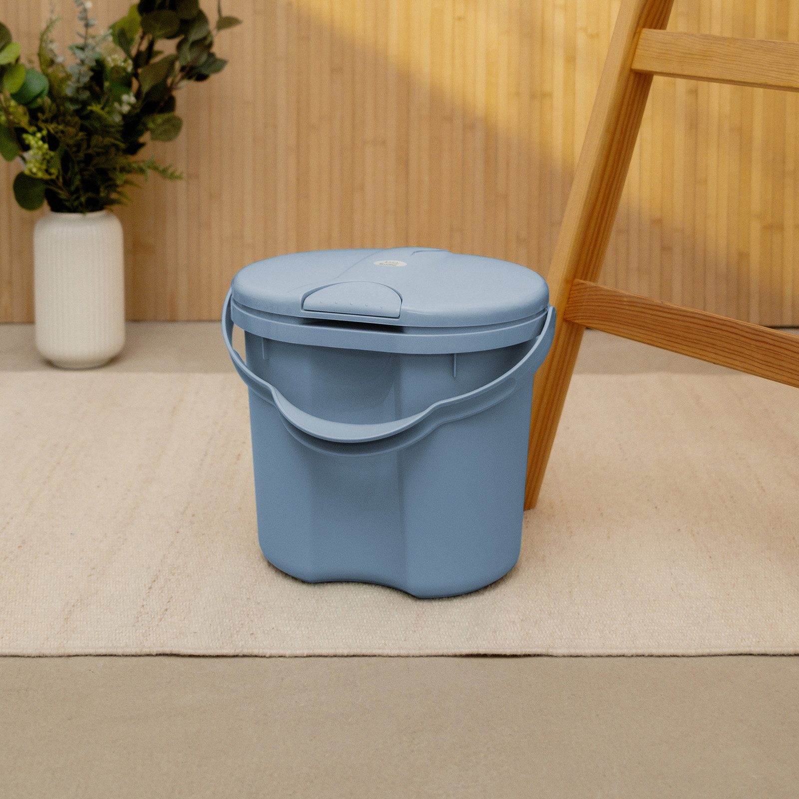 Rotho Babydesign Windeleimer Geruchsdichter Windelbehälter mit Deckel – 10L, hygienisch