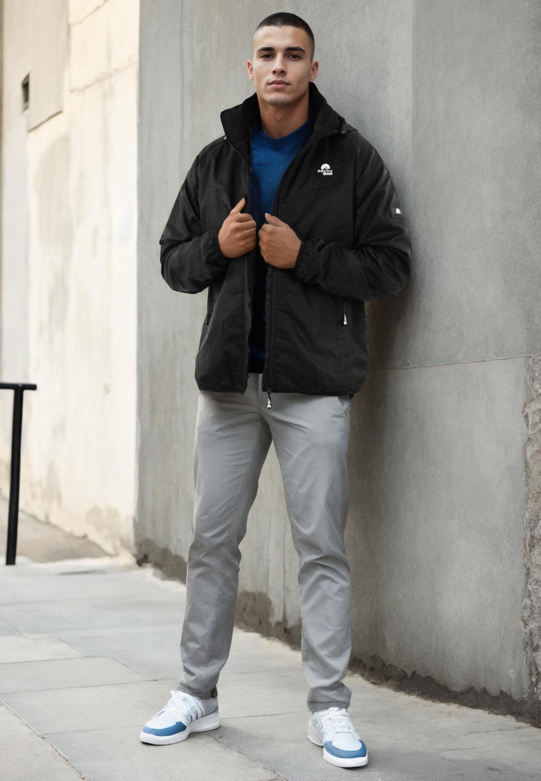 Arctic Seven Regenjacke Arctic Seven Herren Regenjacke AS412 mit hochstehen günstig online kaufen