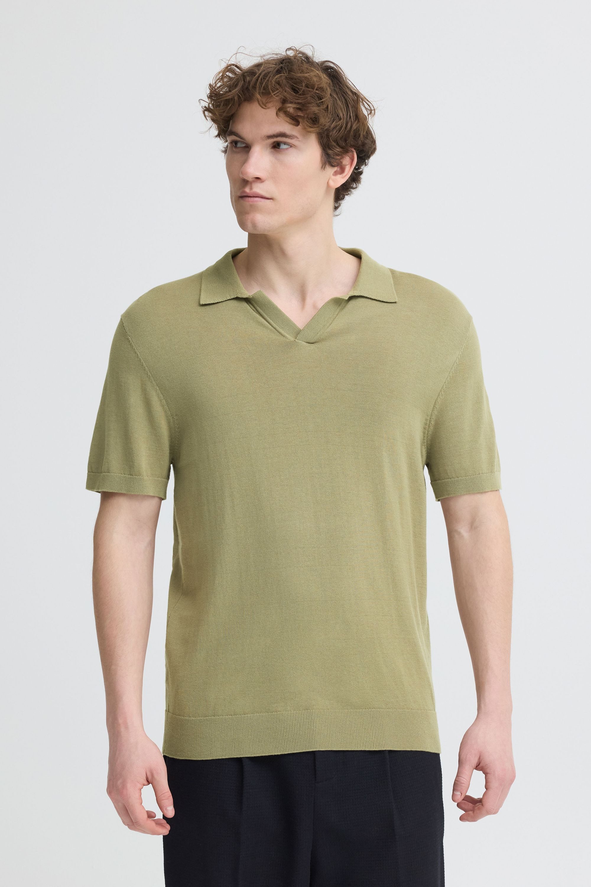 Casual Friday Poloshirt CFSona Polo-Shirt mit offenem Ausschnitt