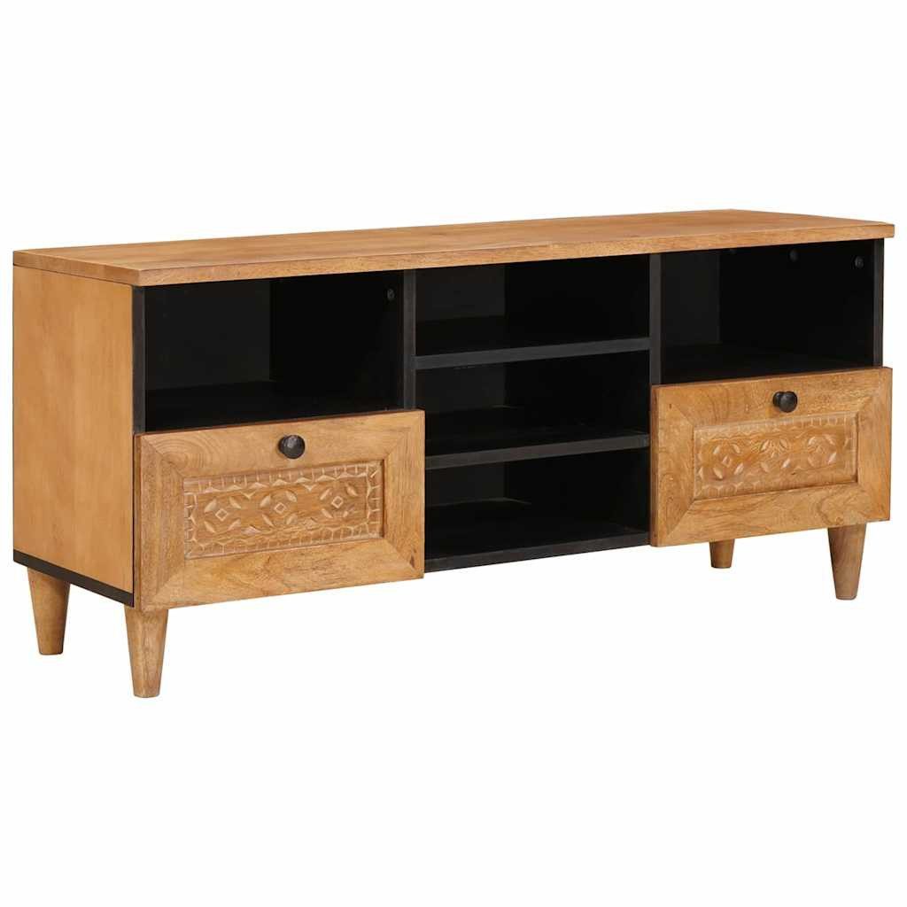vidaXL TV-Schrank TV-Schränk mit Schubladen 100 x 33 x 46 cm Massivholz (1-St)